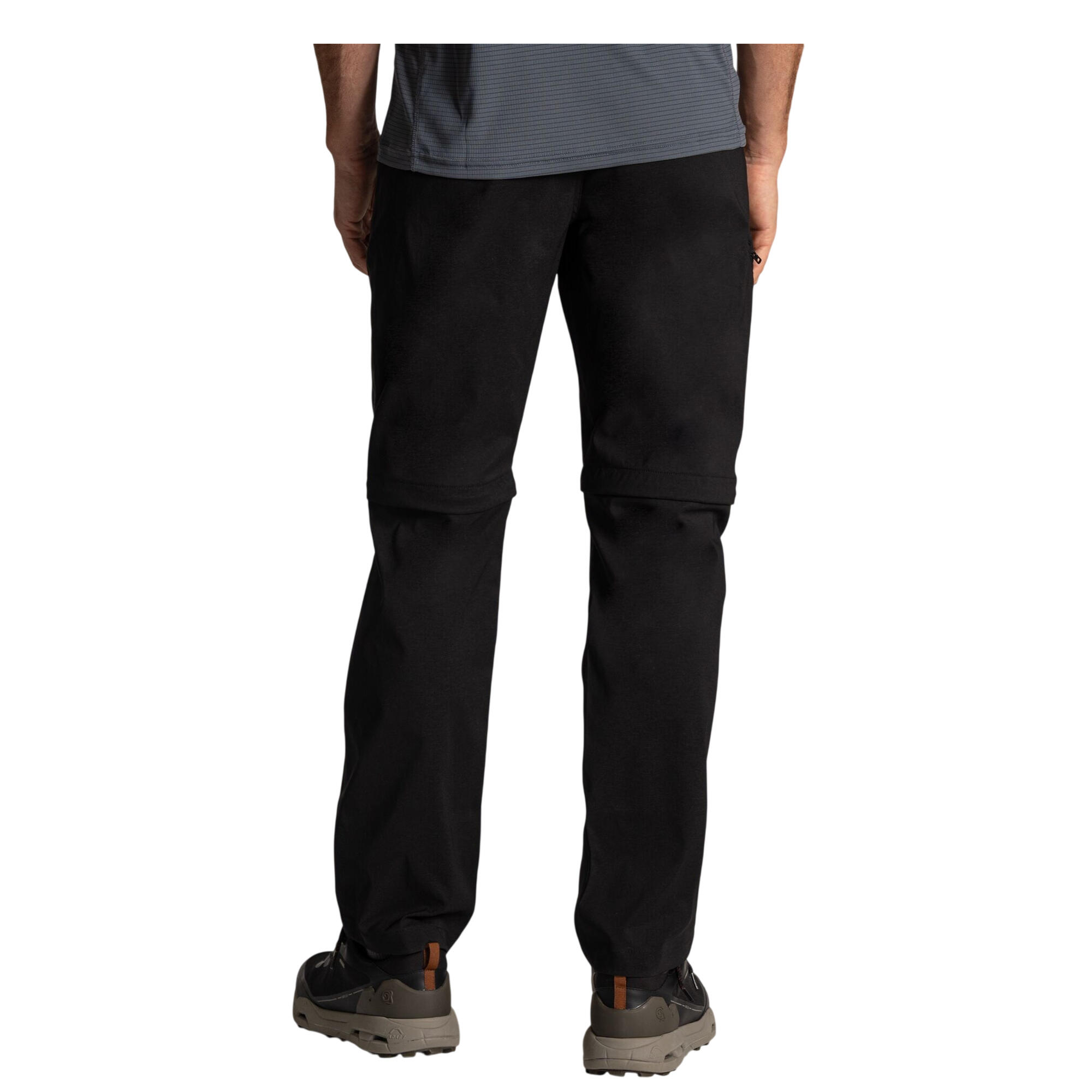 Pantalon Uni À Taille Mihaute Semiélastiquée 2en1 KIWI PRO Homme (Noir) 3/5