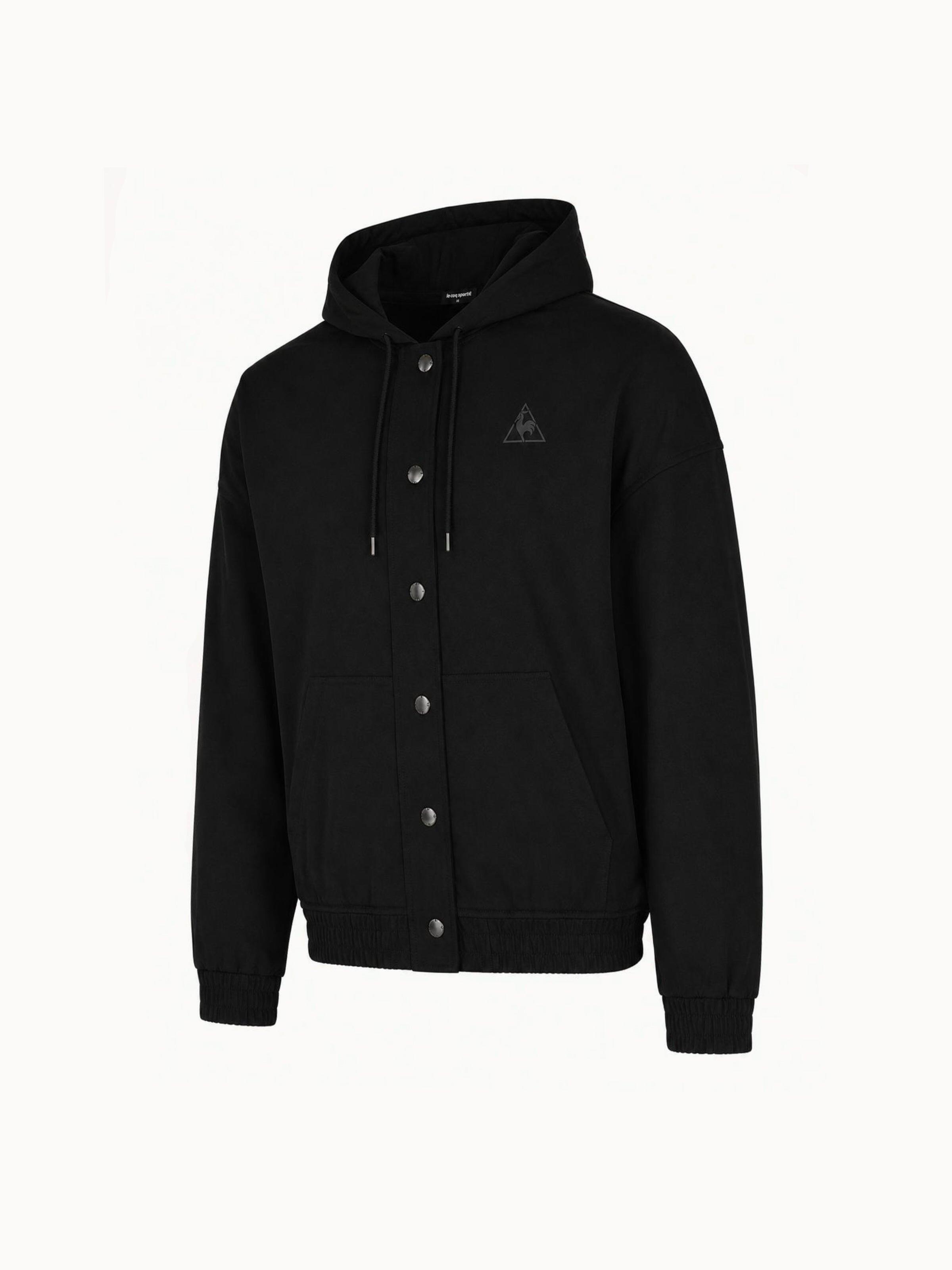 Veste à capuche en sergé de coton Essentiels ton/ton 3/3