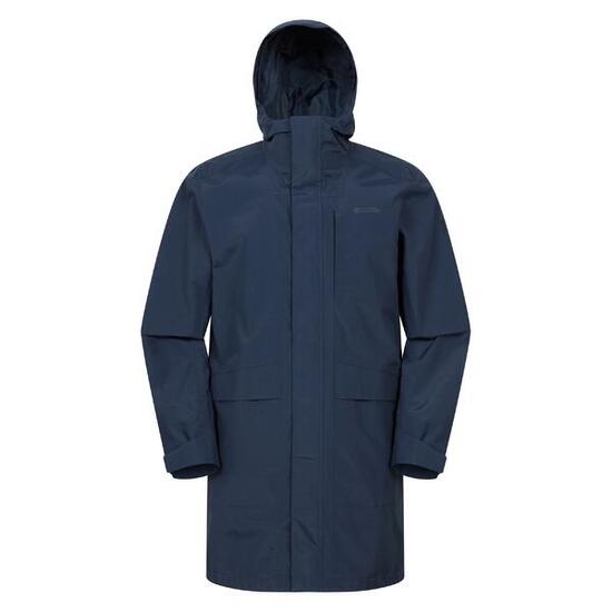 Veste Longue Imperméable Et Unie SCOPE Homme (Bleu Marine)