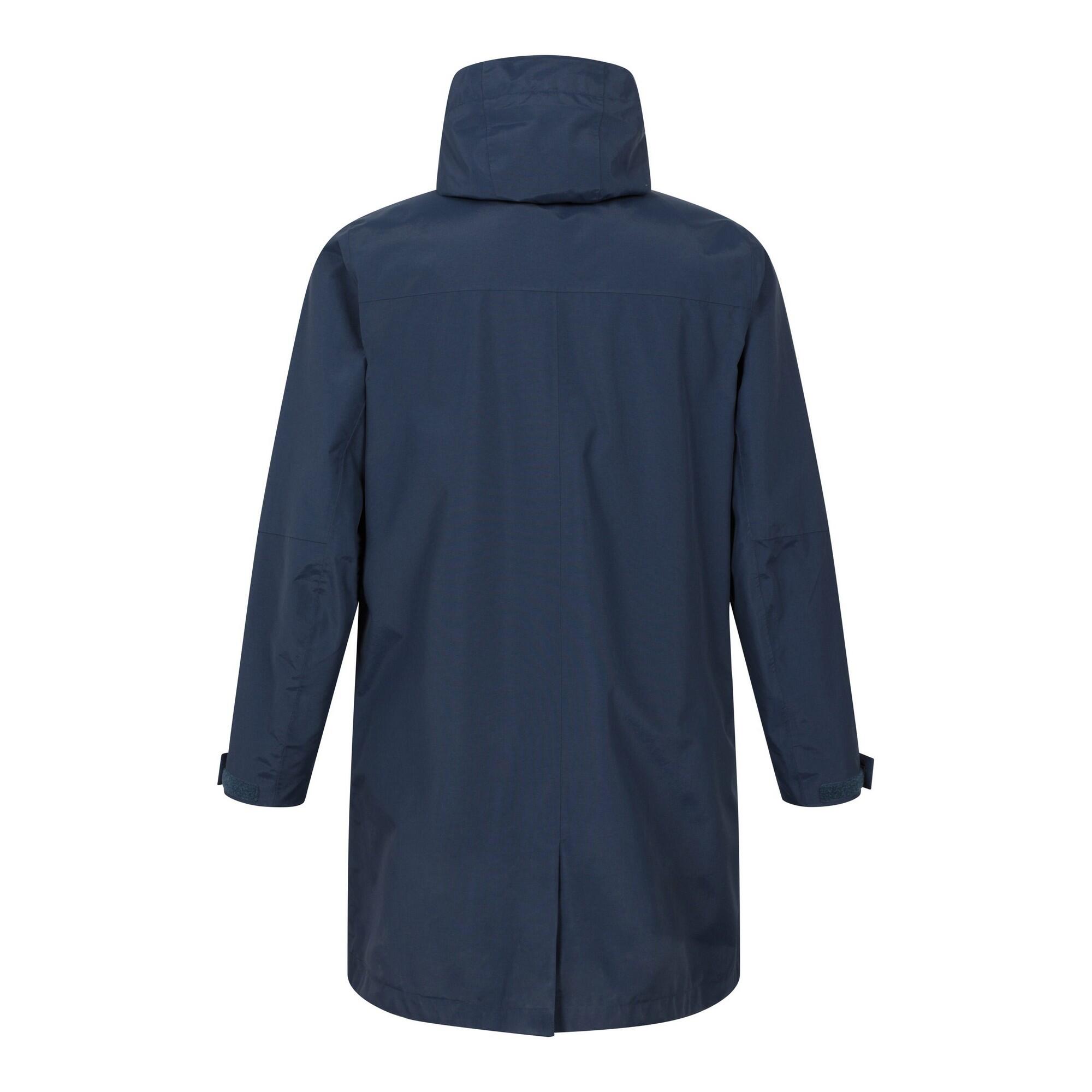 Giacca Impermeabile Lunga Uomo Mountain Warehouse Scope Blu Navy 2/4