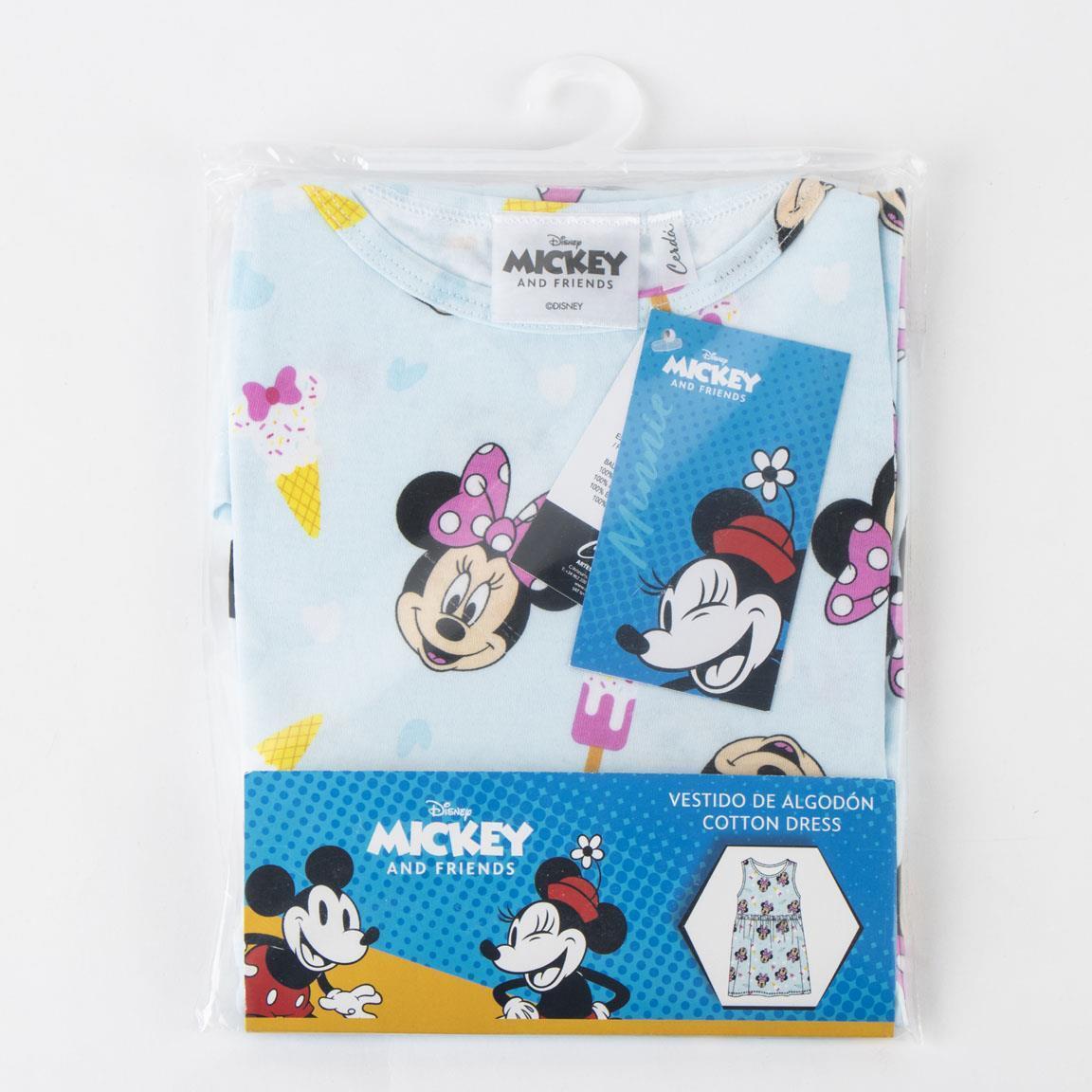 Vestido Infantil Disney/Minnie de Algodón sin Mangas Turquesa 7/7