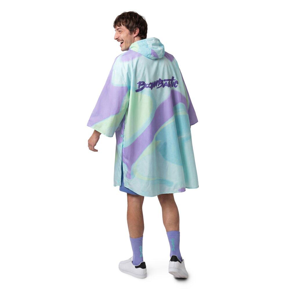 Nieprzemakalne poncho Boombastic Siroko BBC Rave Green