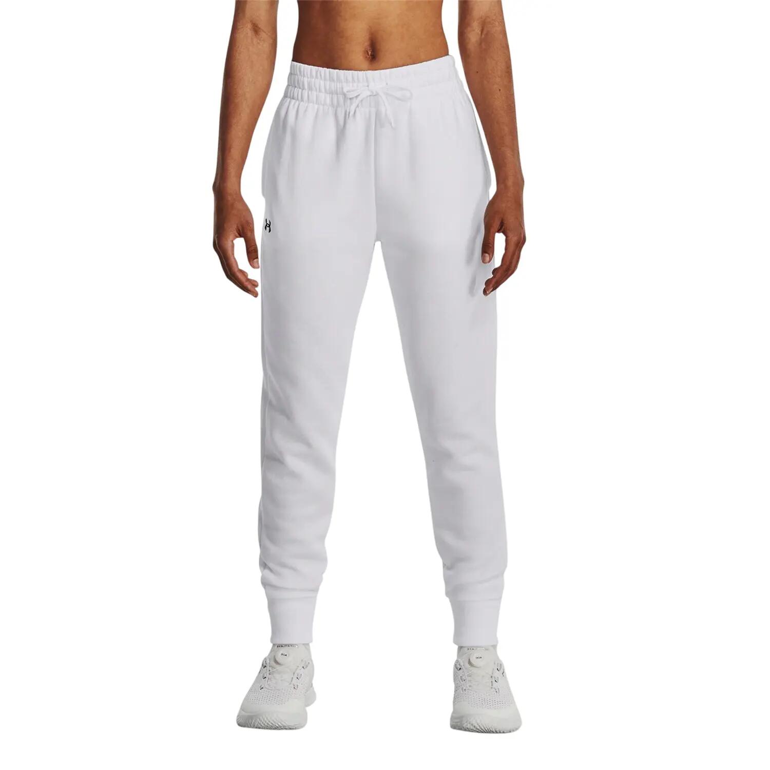 Damskie Spodnie dresowe Rival Tapered (Białe) 3/3
