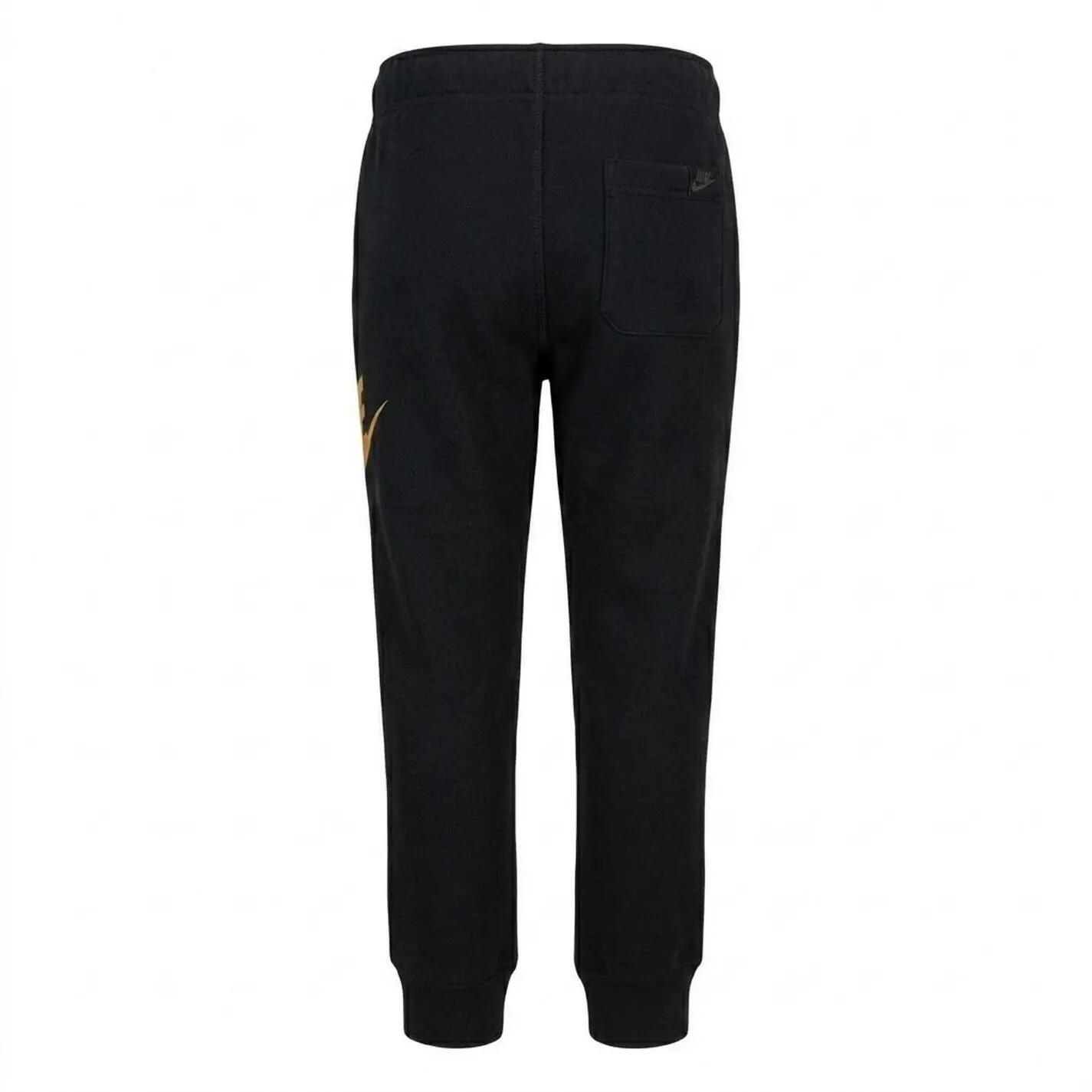 Pantaloni Da Jogging Bambini Nike Club Nero Oro 2/2
