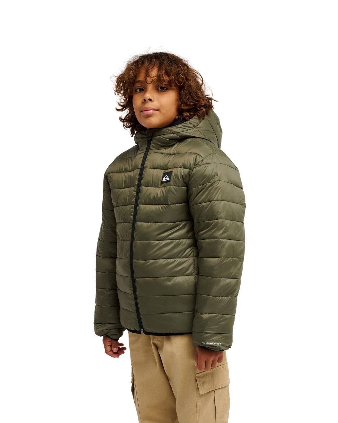 Chaqueta con aislante SCALY REVERSIBLE Verde Niño 4/4