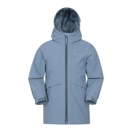 Veste Longue Imperméable Et Unie APRIL Enfant (Bleu)