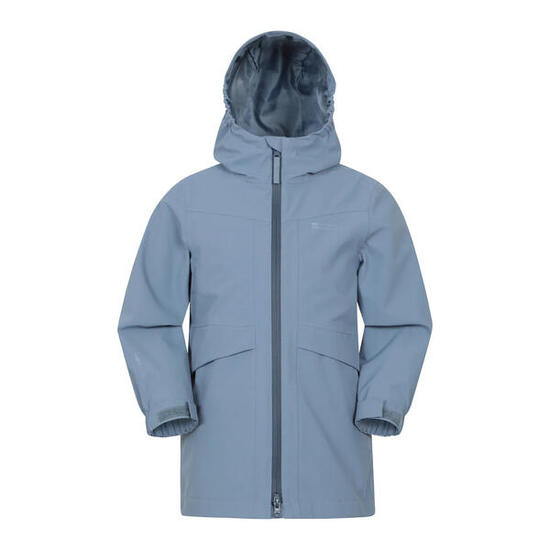 Veste Longue Imperméable Et Unie APRIL Enfant (Bleu)