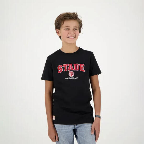 T-shirt manches courtes Enfant Brodi Stade Toulousain Noir