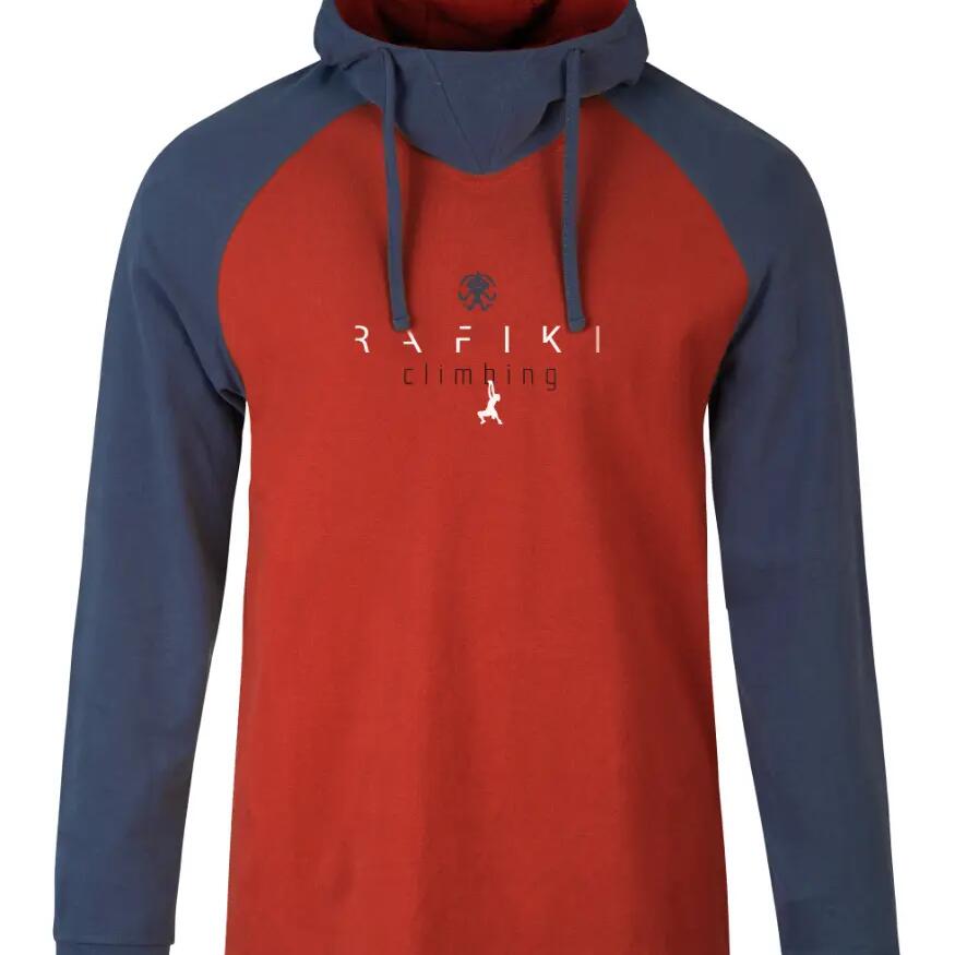 Men's premium cotton hoodie with an adjustable hood and logo print Rafiki