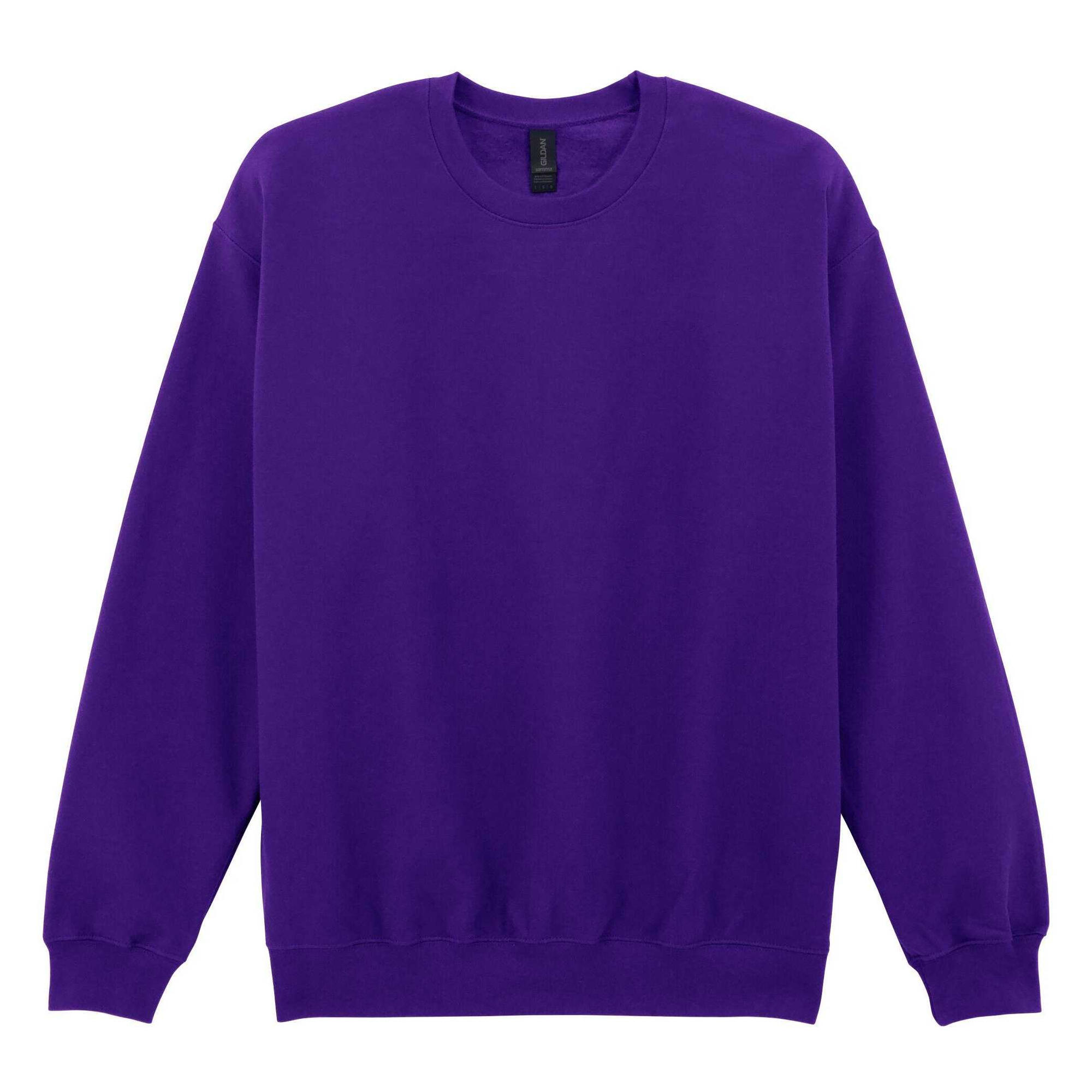 Pullover Peso Medio Adulto Unisex Gildan Softstyle Viola 3/4