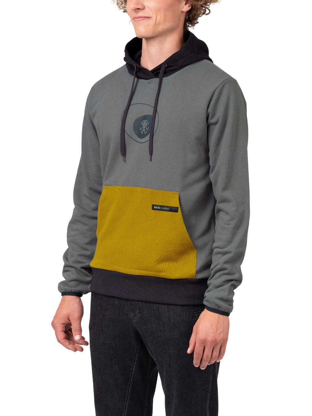 Camisola com capuz unissexo RAFIKI, em algodão e poliéster, com capuz ajustável 3/7