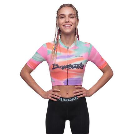 Damen boombastic crop-radtrikot BBC M8-W Boom Crop Orange Orange