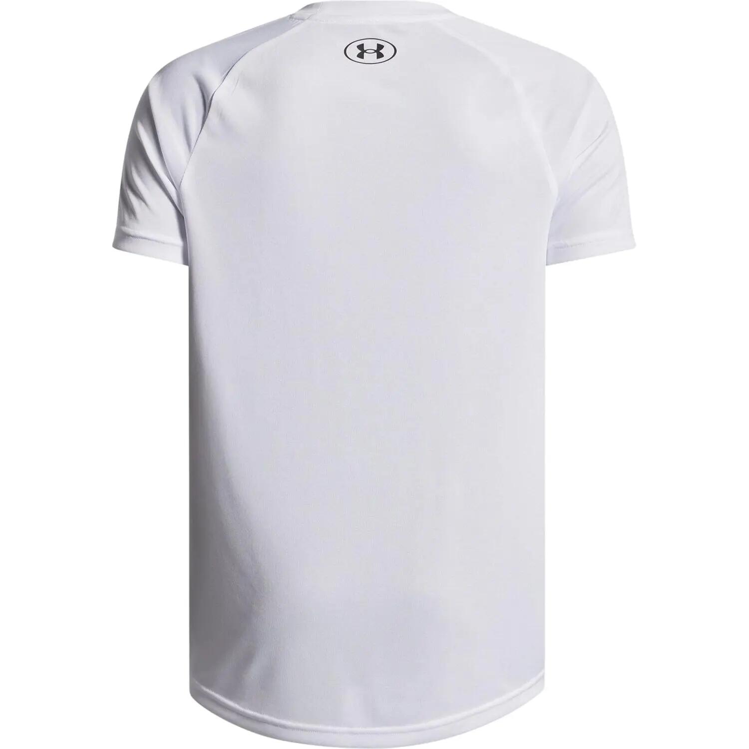 Maglietta Maniche Corte Ragazzi Under Armour Tech 2.0 Bianco 2/3