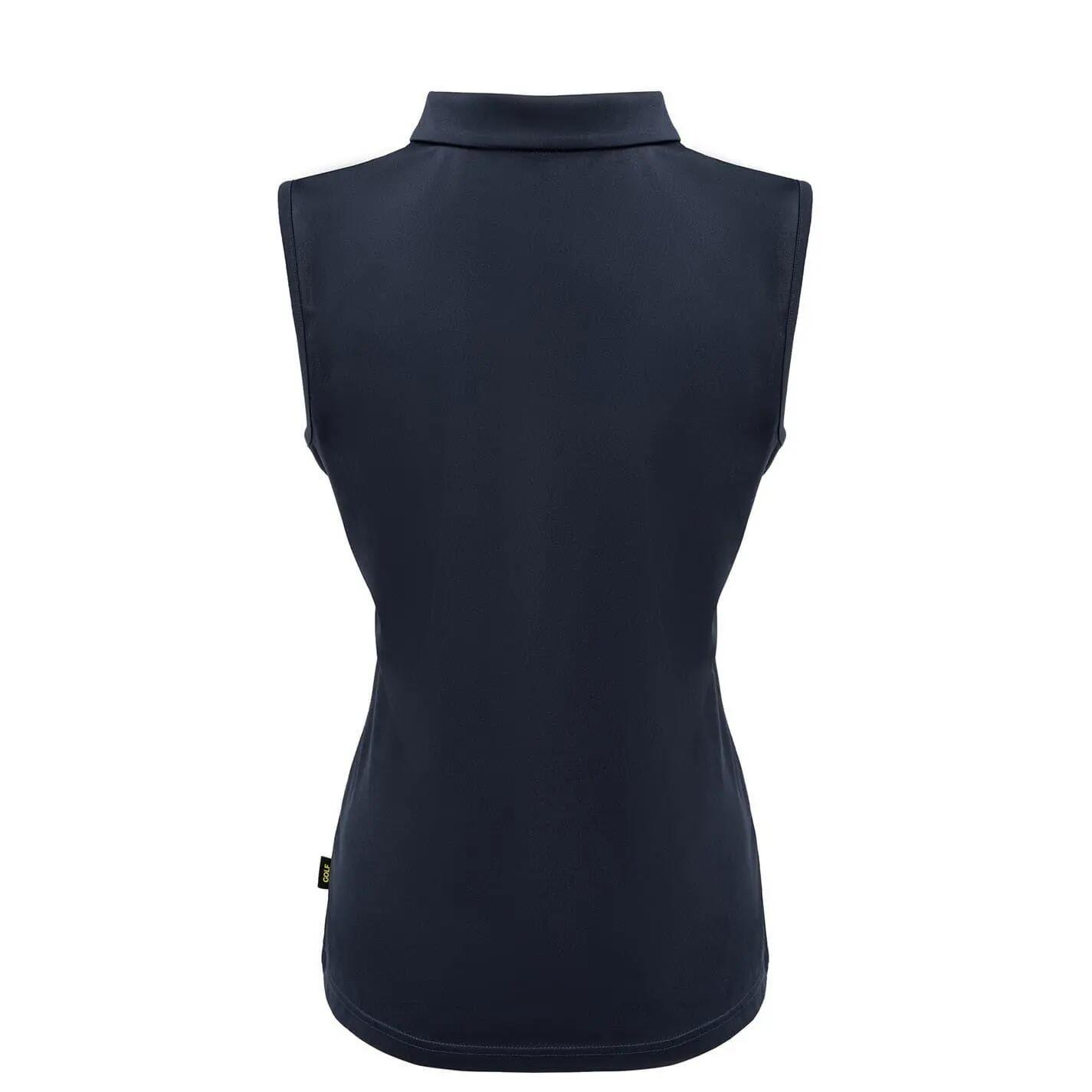 Maglietta Polo Senza Maniche Donna Slazenger Blu Navy 3/4