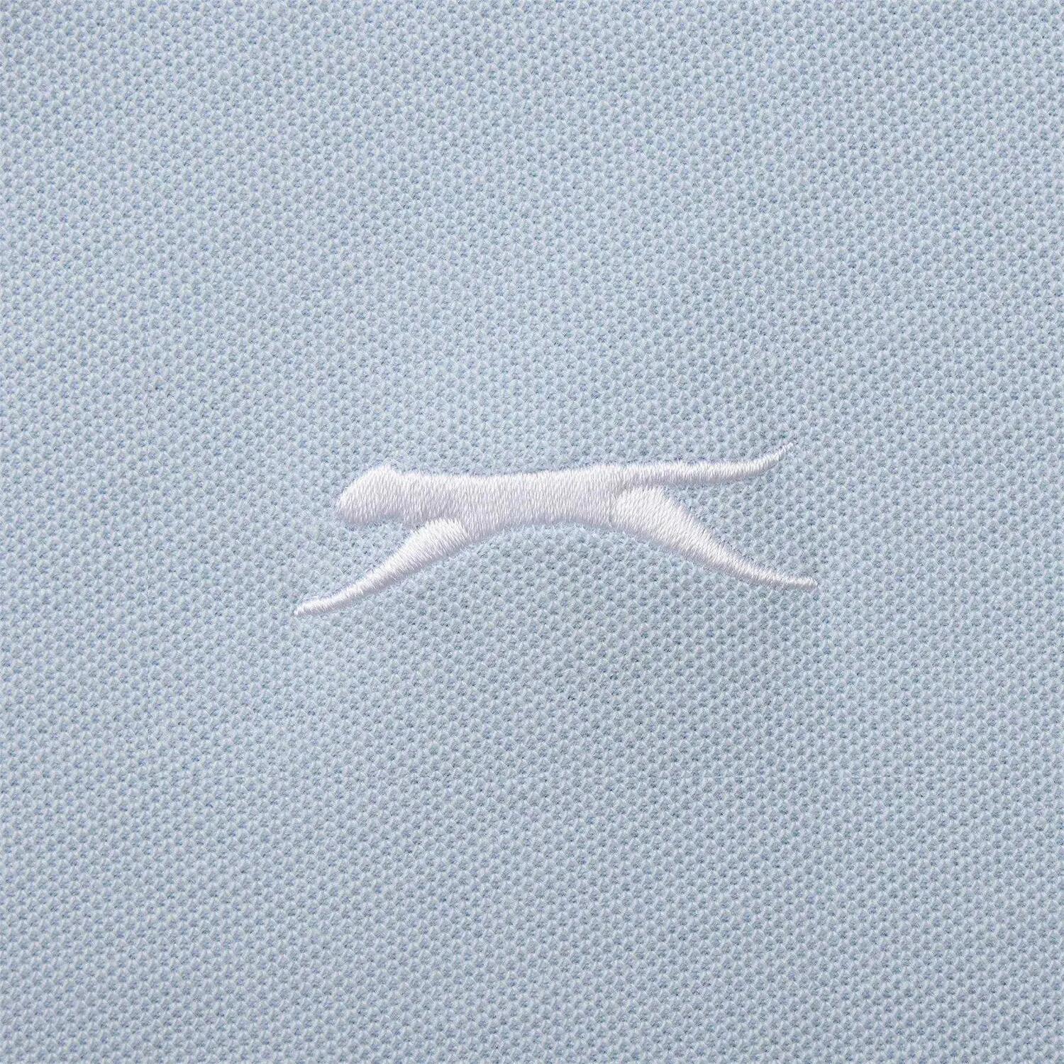 Mens Contrast Tipped Polo Shirt (Light Blue) 4/4