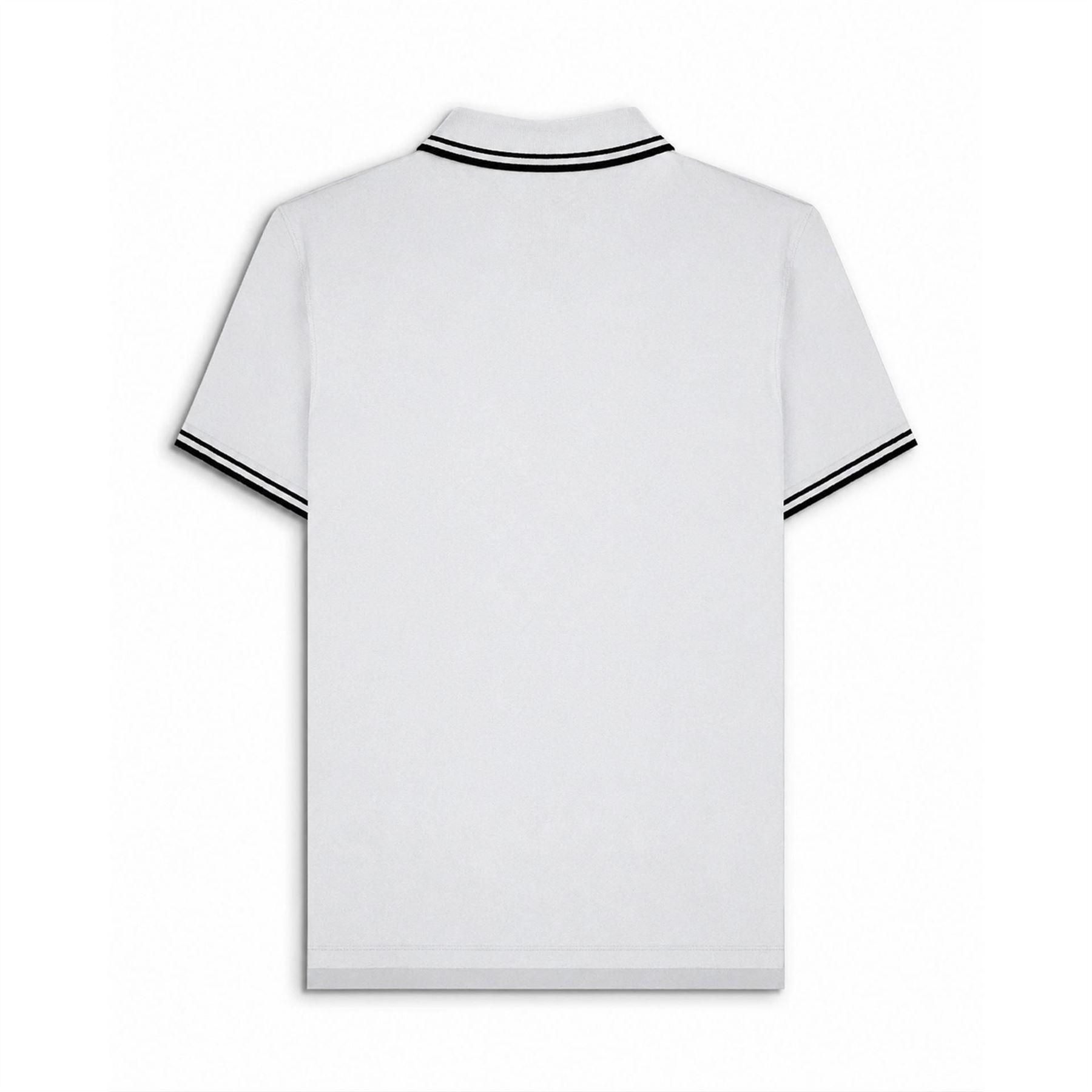 Poloshirt für Herren Weiß/Schwarz 2/4