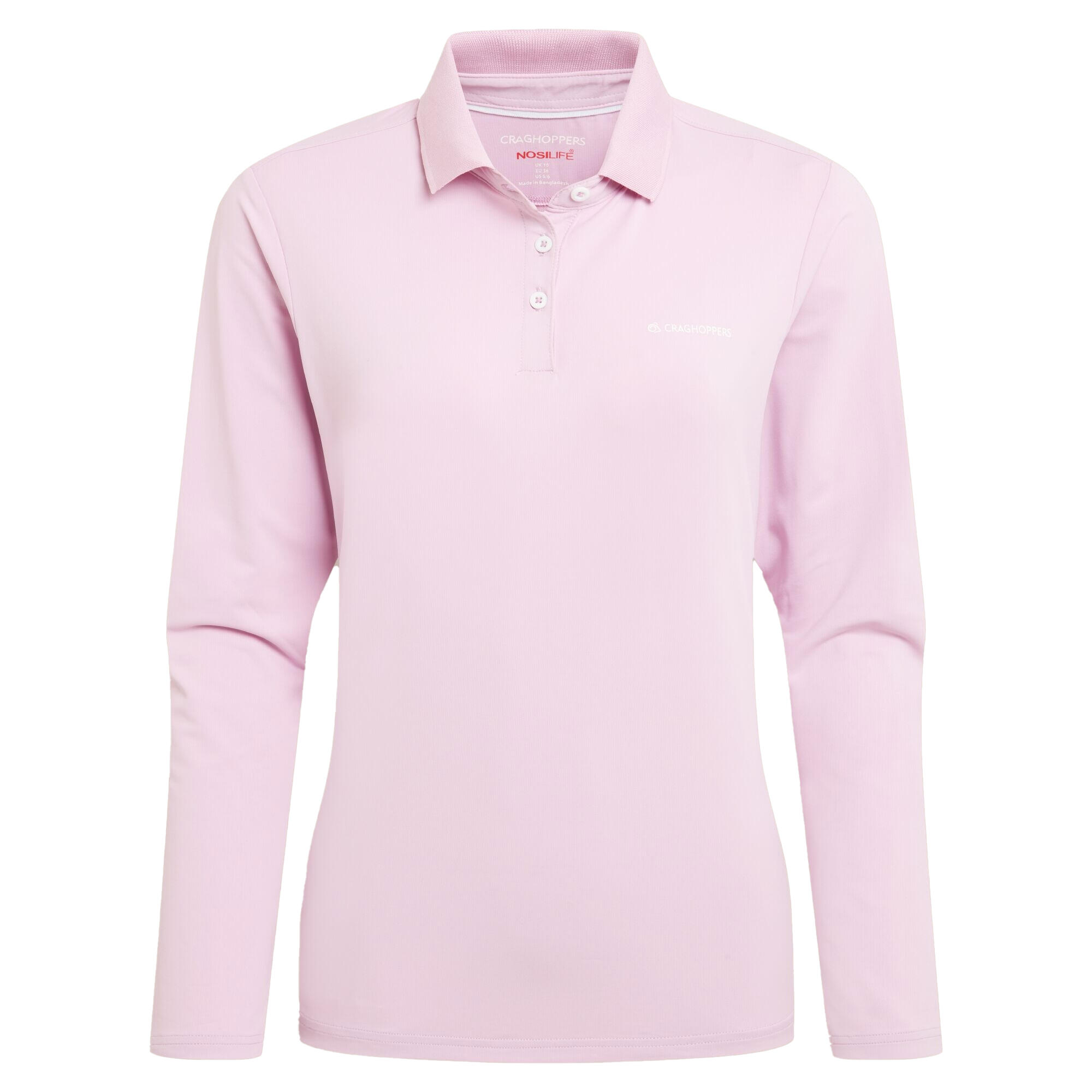 Polo De Golf Manches Longues THORNBURY Femme (Rose Pâle) 2/5