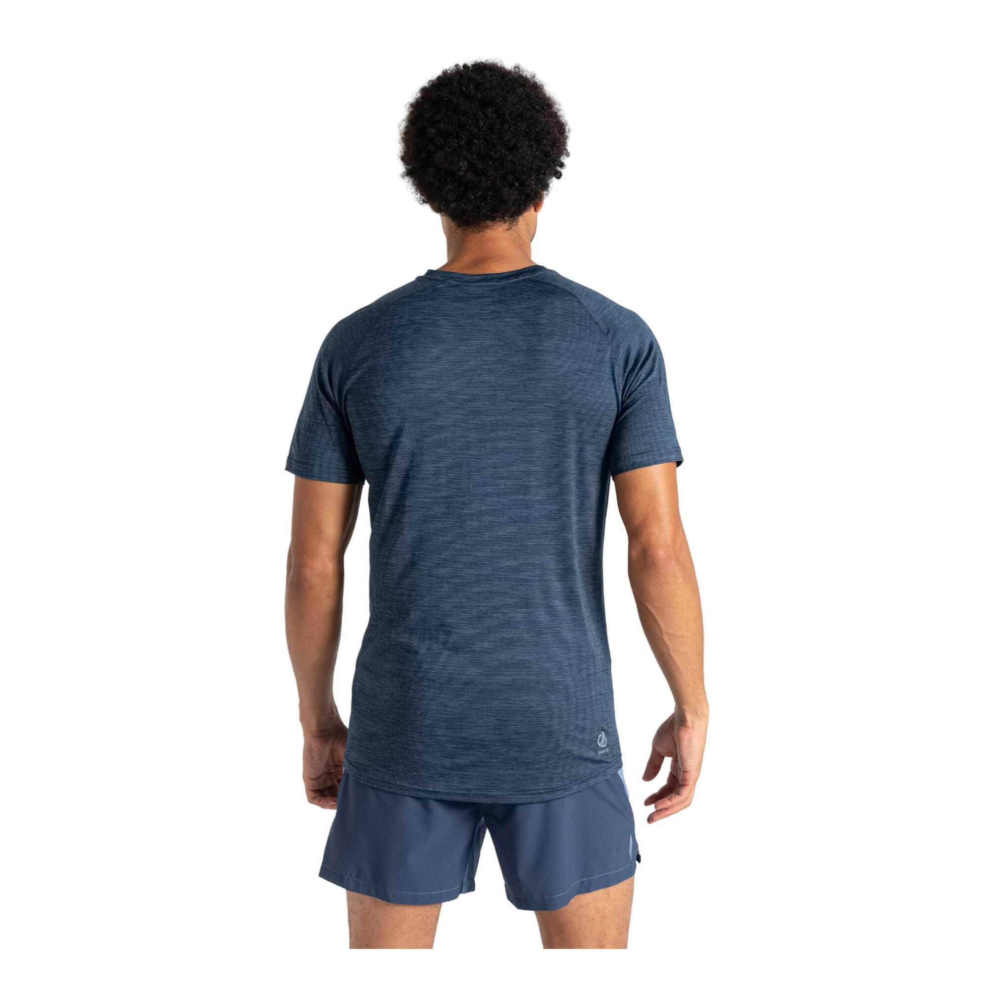 Tshirt Chiné Manches Courtes PERSIST Homme (Denim Sombre) 3/4