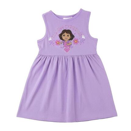 Prinzessin Bella Kinder-Jerseykleid mit Tüll und goldenem Taillenband in Gelb