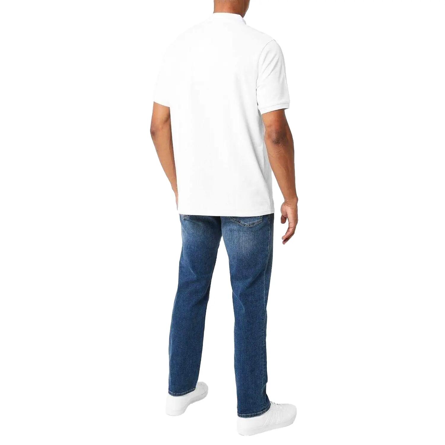 Maglietta Polo Logo Ricamato Uomo Slazenger Bianco 4/4