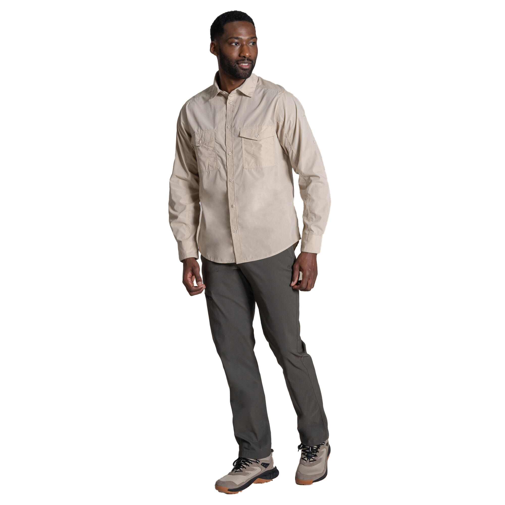 Chemise Décontractée Manches Longues KIWI Homme (Blanc Cassé) 4/5
