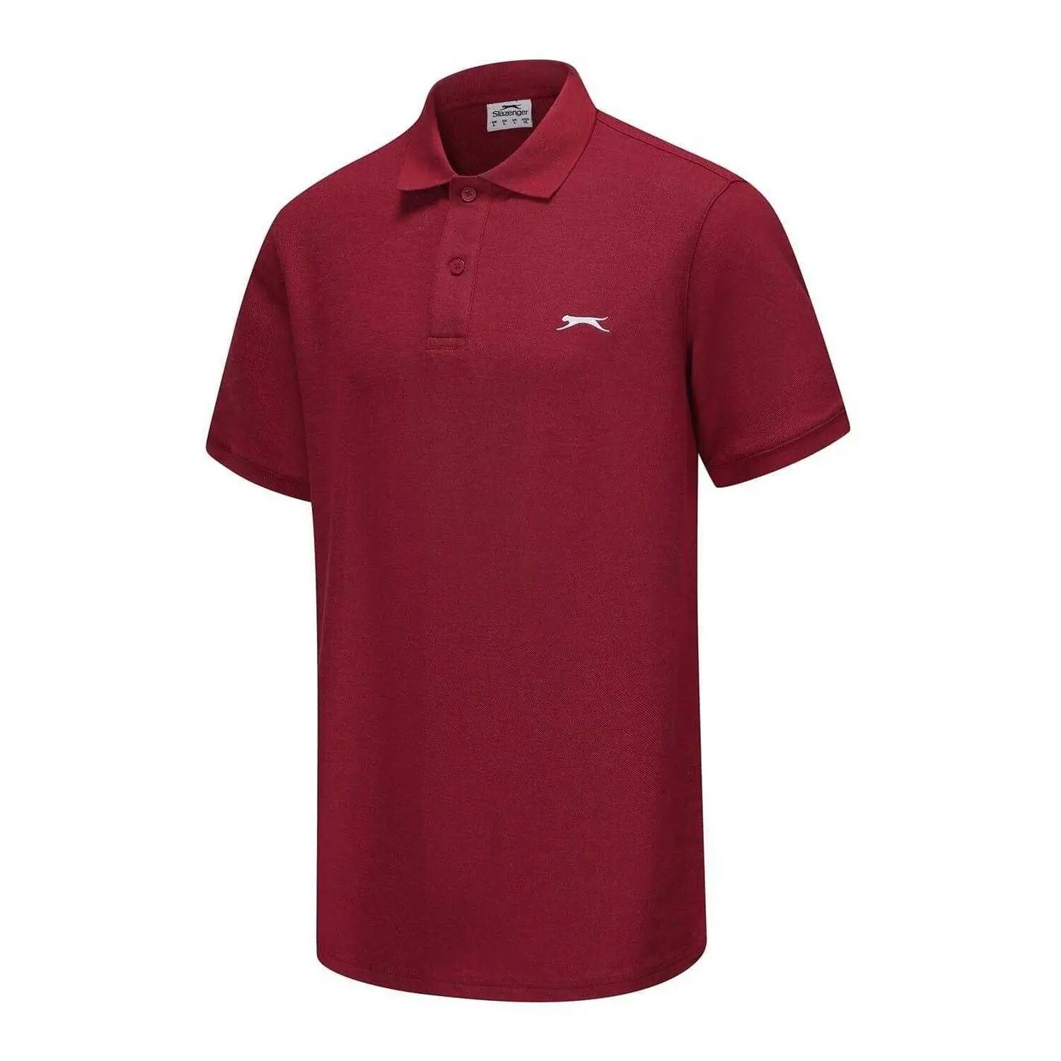Poloshirt für Herren Beerenrot 3/4