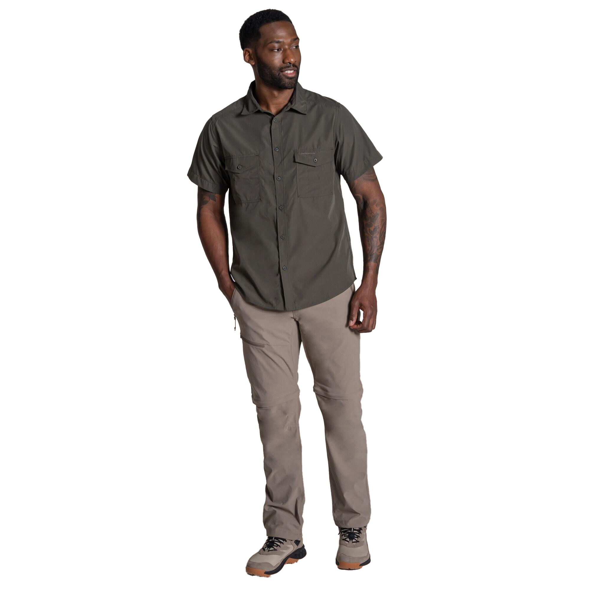 Camicia Maniche Corte Uomo Craghoppers Kiwi II Cedro 4/5