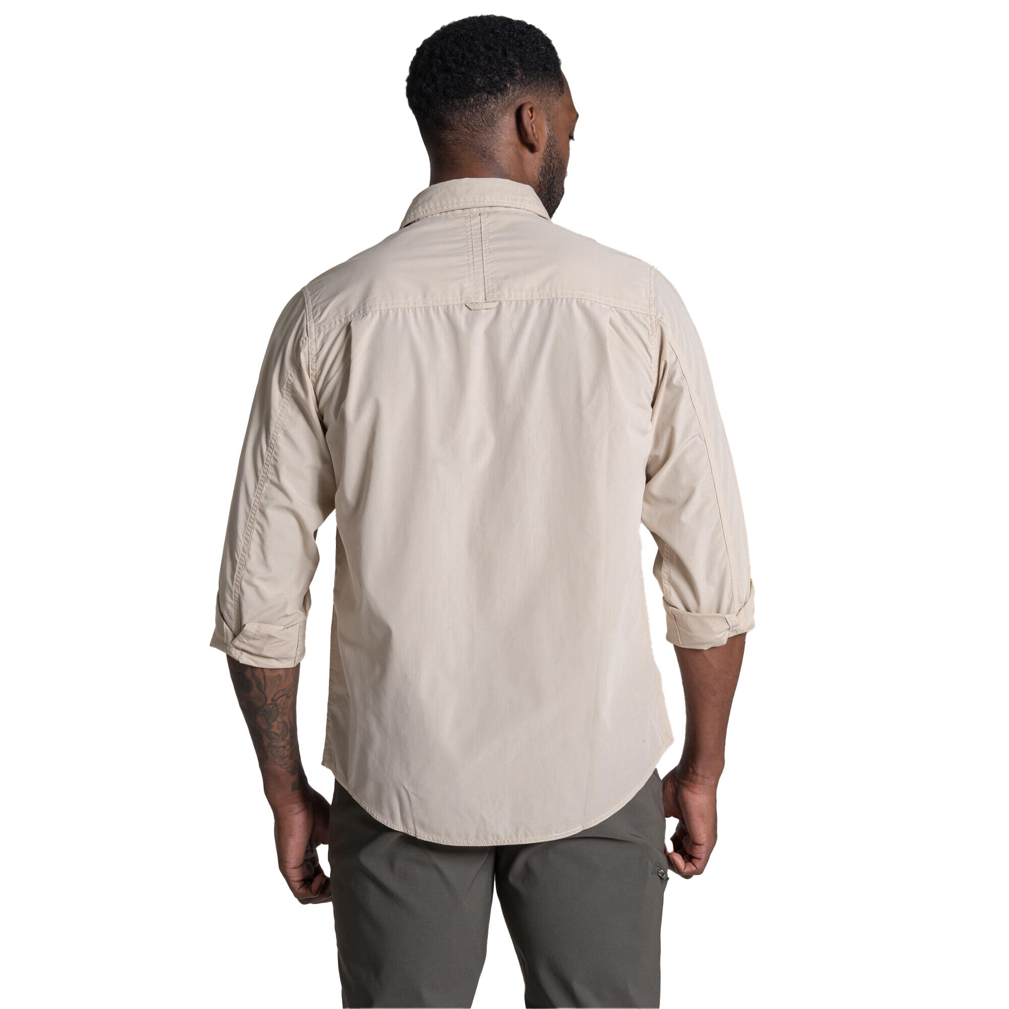 Chemise Décontractée Manches Longues KIWI Homme (Blanc Cassé) 3/5