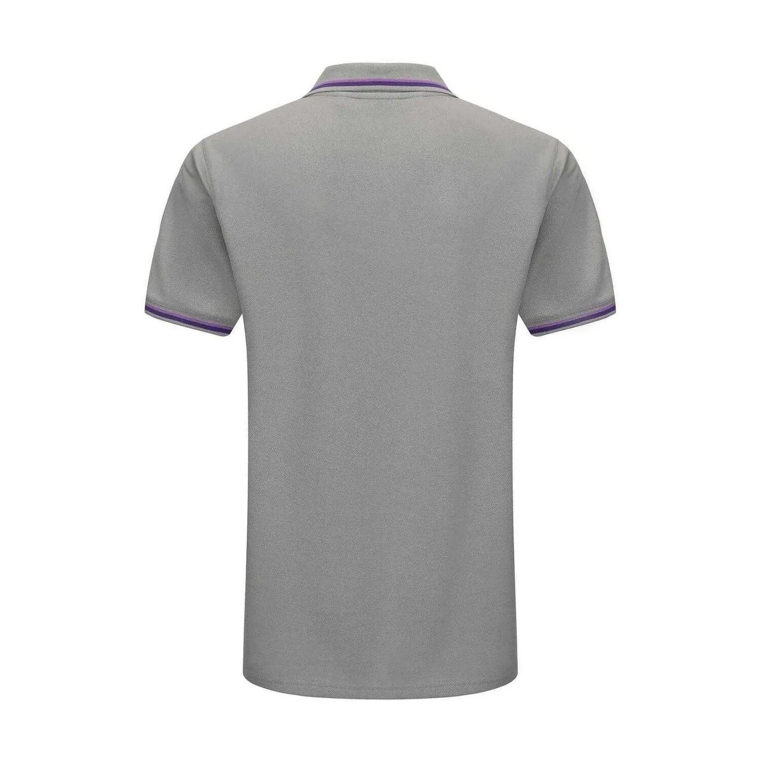 Maglietta Polo Con Punta A Contrasto Uomo Slazenger Grigio Chiaro 2/4