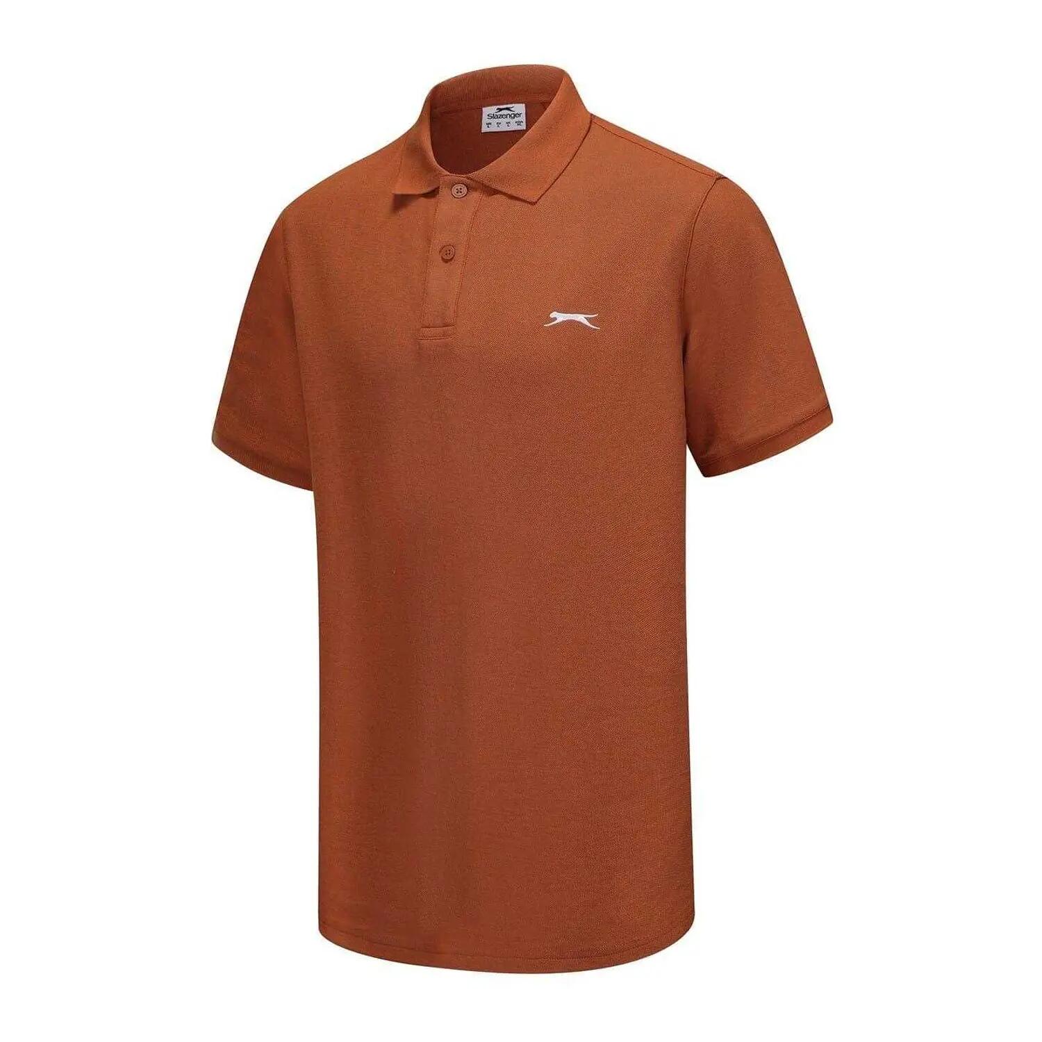 Poloshirt für Herren Terrakotta 3/4
