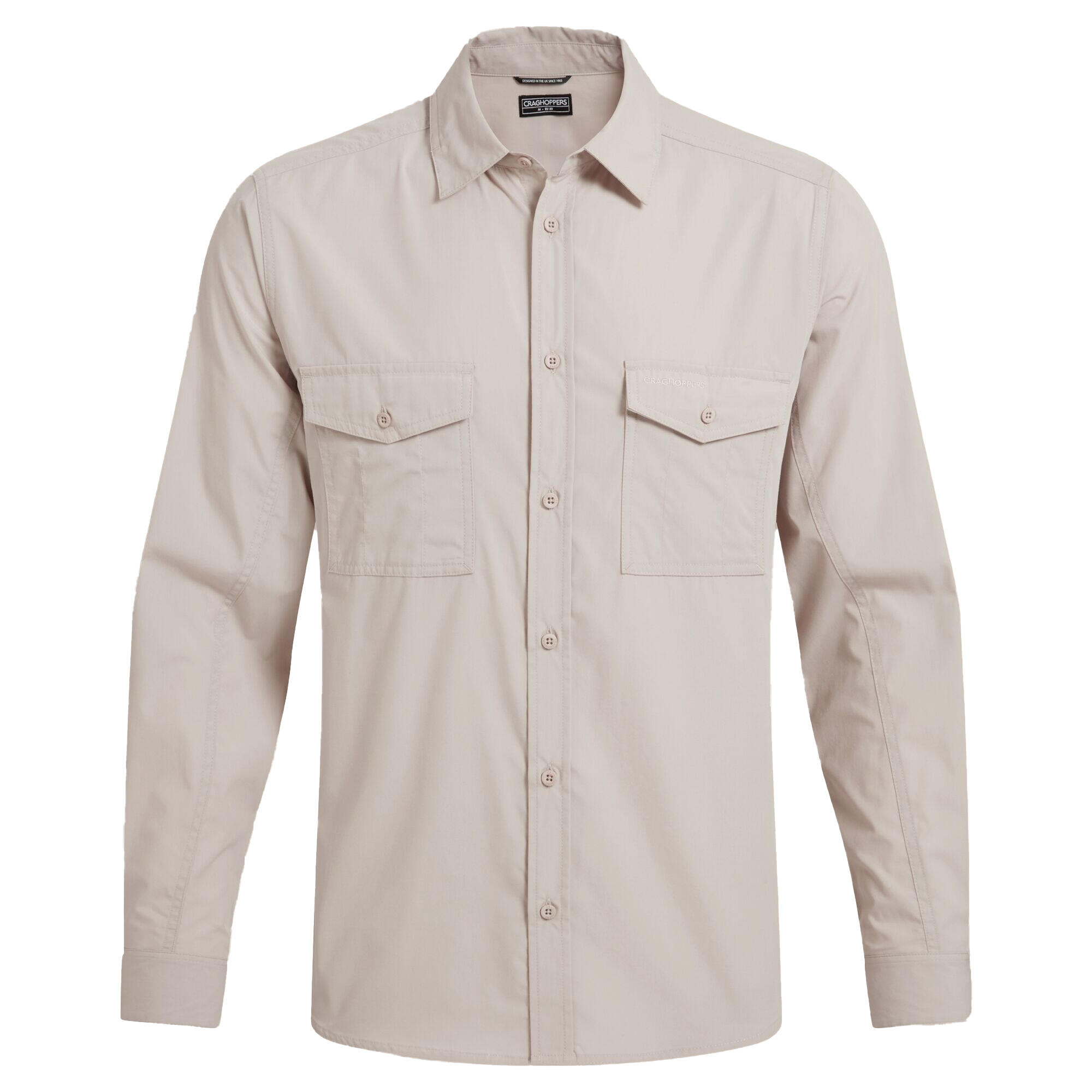 Chemise Décontractée Manches Longues KIWI Homme (Blanc Cassé) 2/5