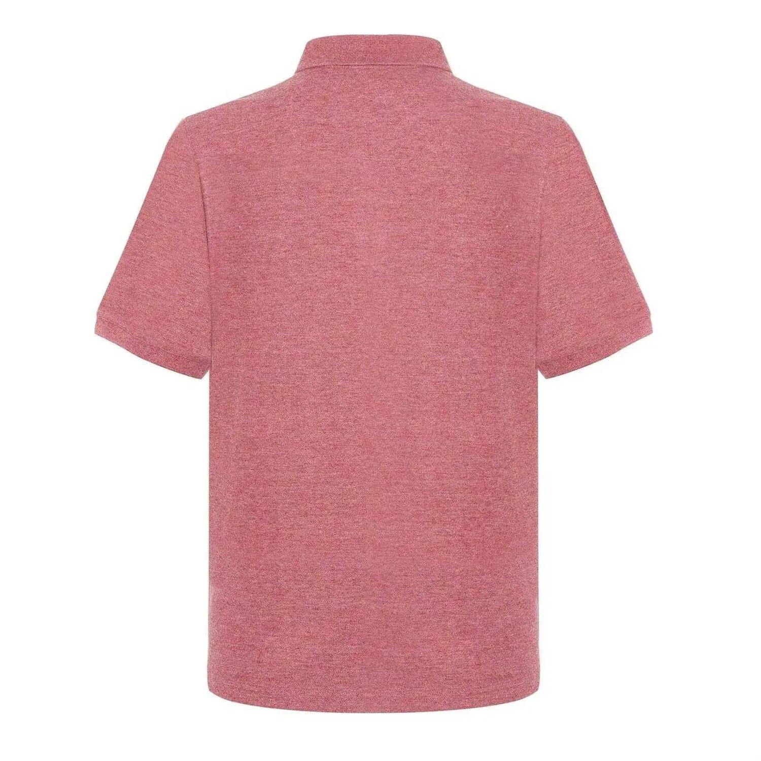 Poloshirt für Herren Burgunderrot meliert 3/4