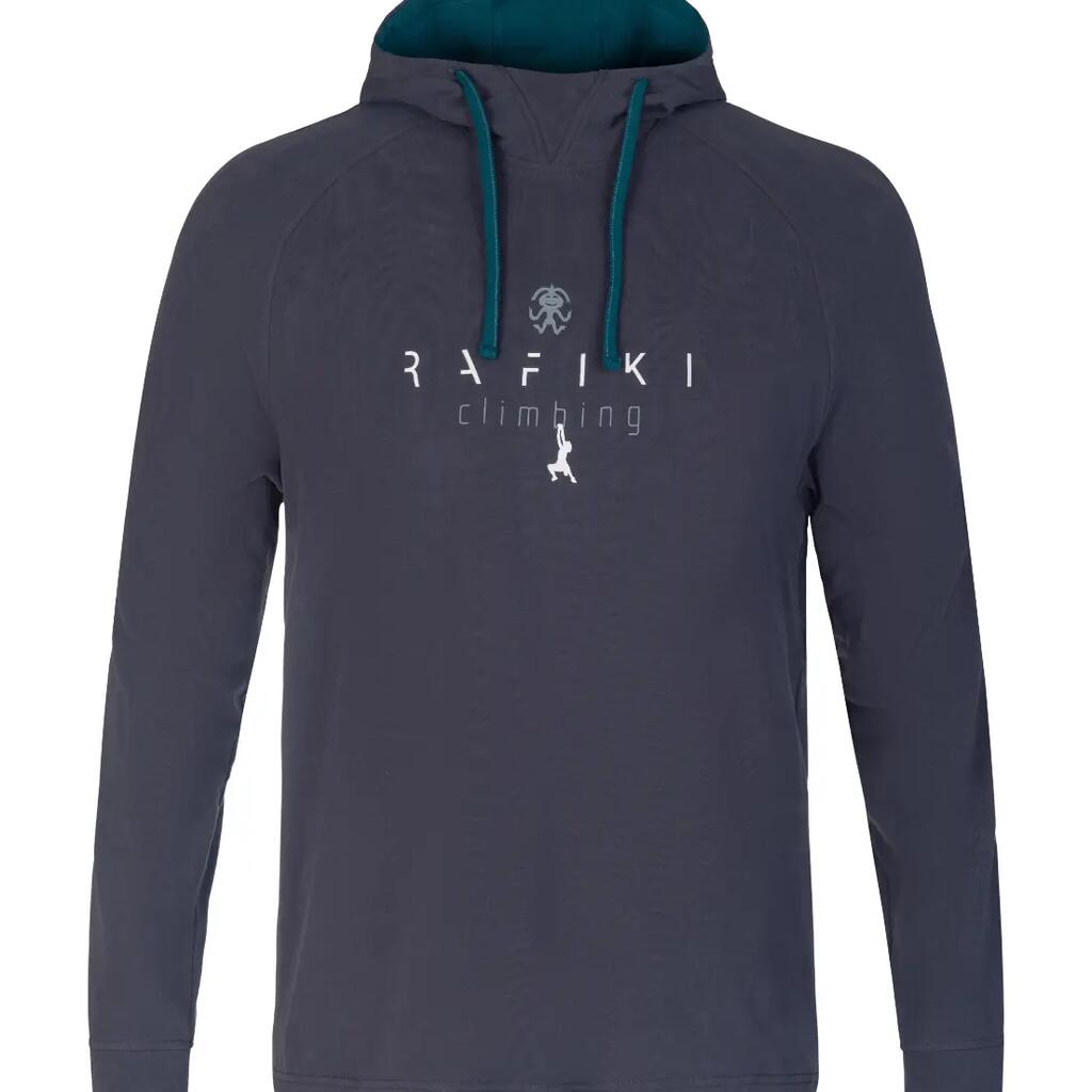 Men's premium cotton hoodie with an adjustable hood and logo print Rafiki