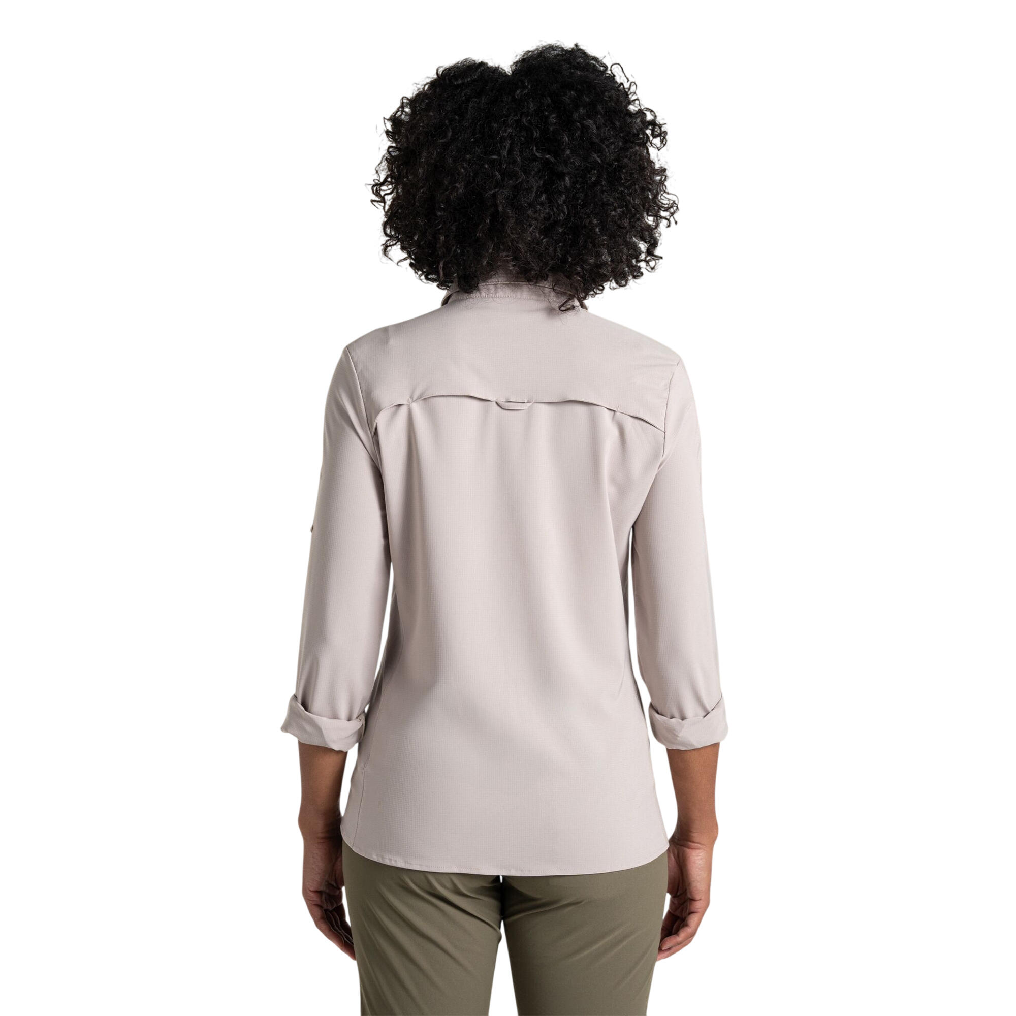 Chemise Unie Manches Longues NOSILIFE PRO Femme (Blanc Cassé) 3/5