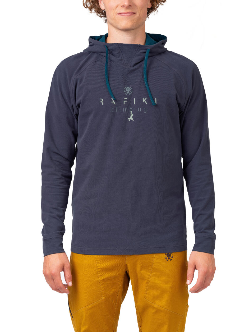 Felpa con cappuccio da uomo in cotone, con cappuccio regolabile e logo Rafiki 5/7
