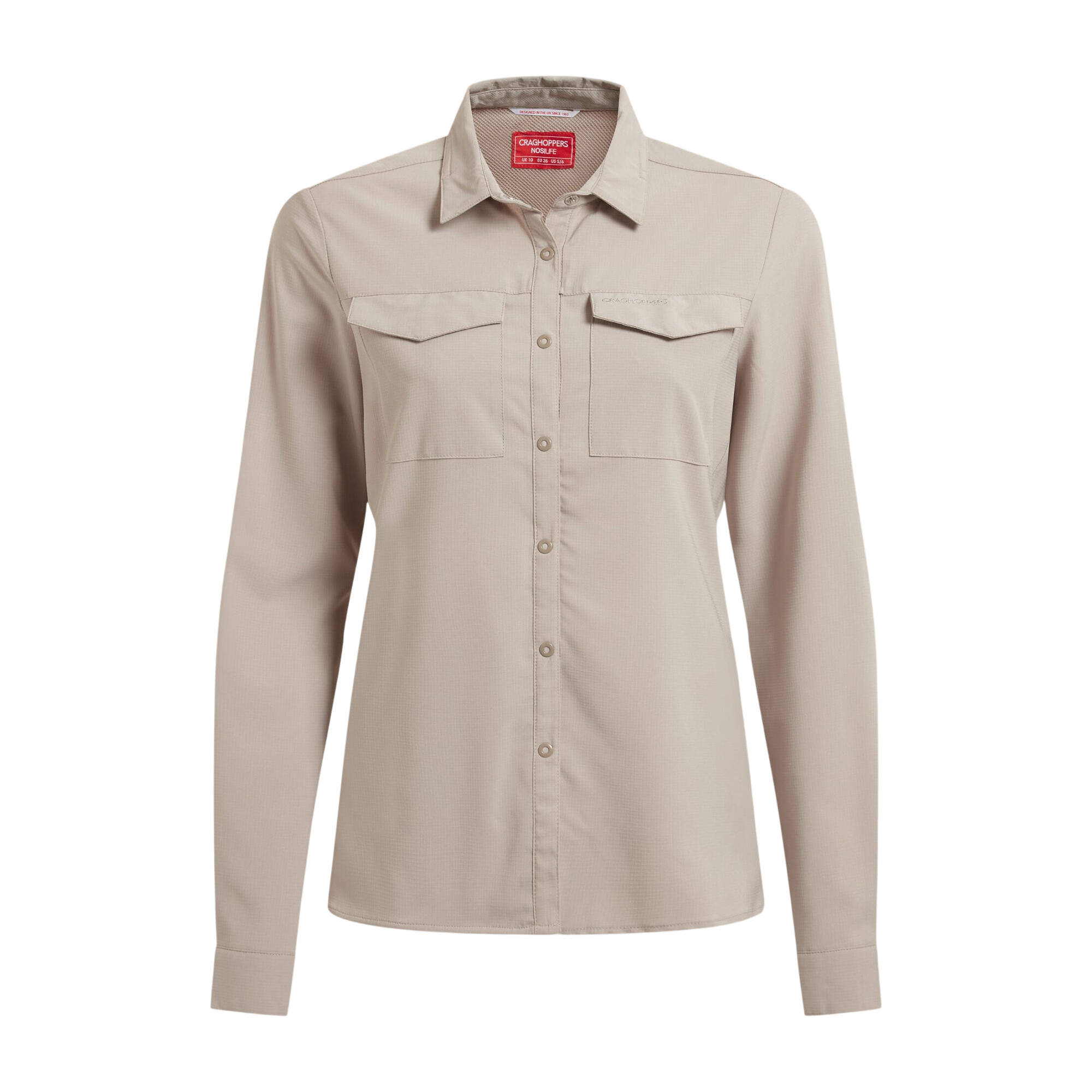 Chemise Unie Manches Longues NOSILIFE PRO Femme (Blanc Cassé) 2/5