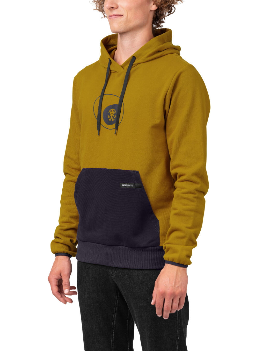Camisola com capuz unissexo RAFIKI, em algodão e poliéster, com capuz ajustável 3/7