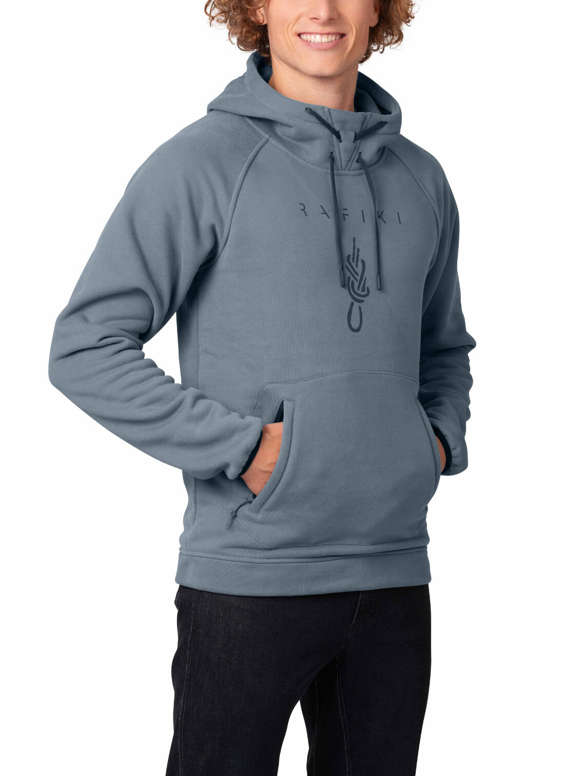 Felpa con cappuccio da uomo stile minimalista, dalla vestibilità casual Rafiki 4/6
