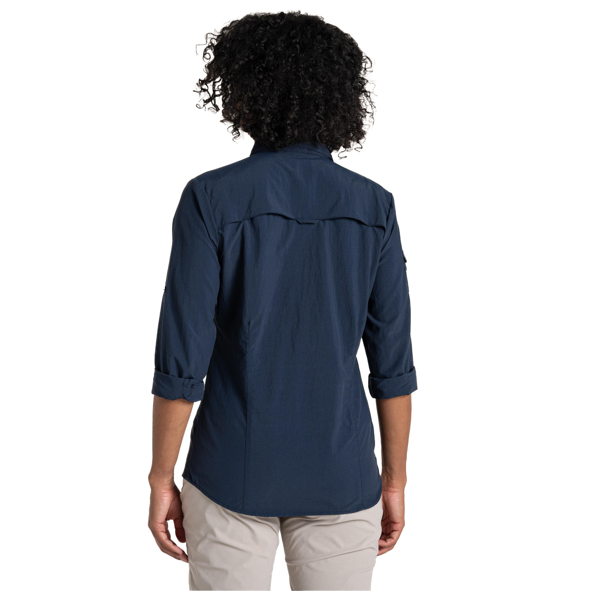 Dames Adventure III Nosilife Shirt Met Lange Mouwen (Blauwe Marine) 3/5