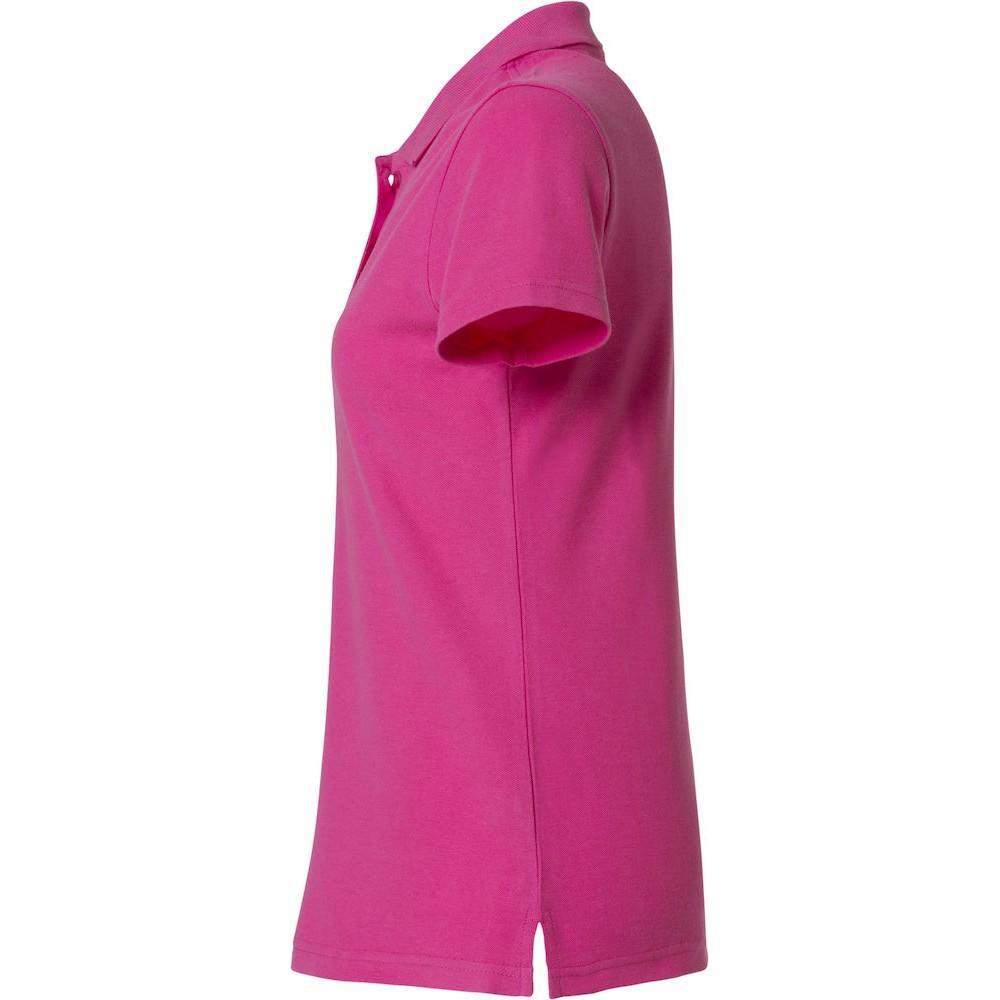 Poloshirt für Damen Helles Kirschrot 3/4