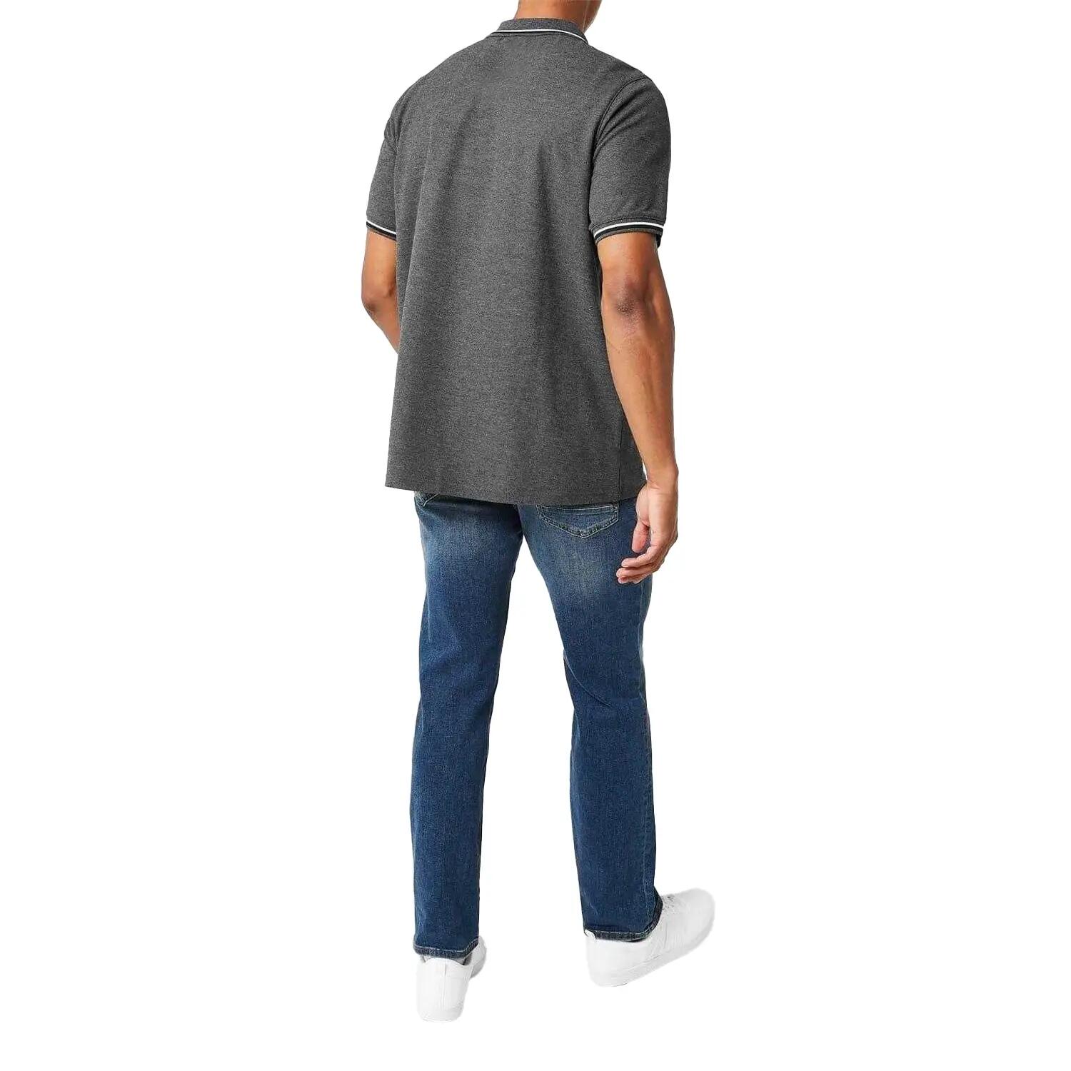 Maglietta Polo Con Punta A Contrasto Uomo Slazenger Marna Carbone Marna 4/4