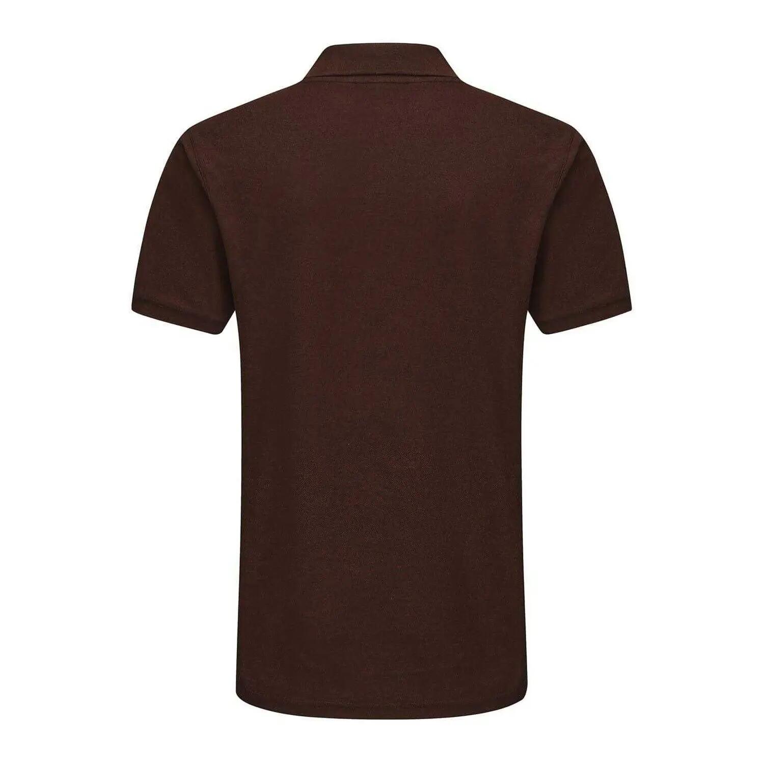 Maglietta Polo Logo Ricamato Uomo Slazenger Marrone Cioccolato 2/4