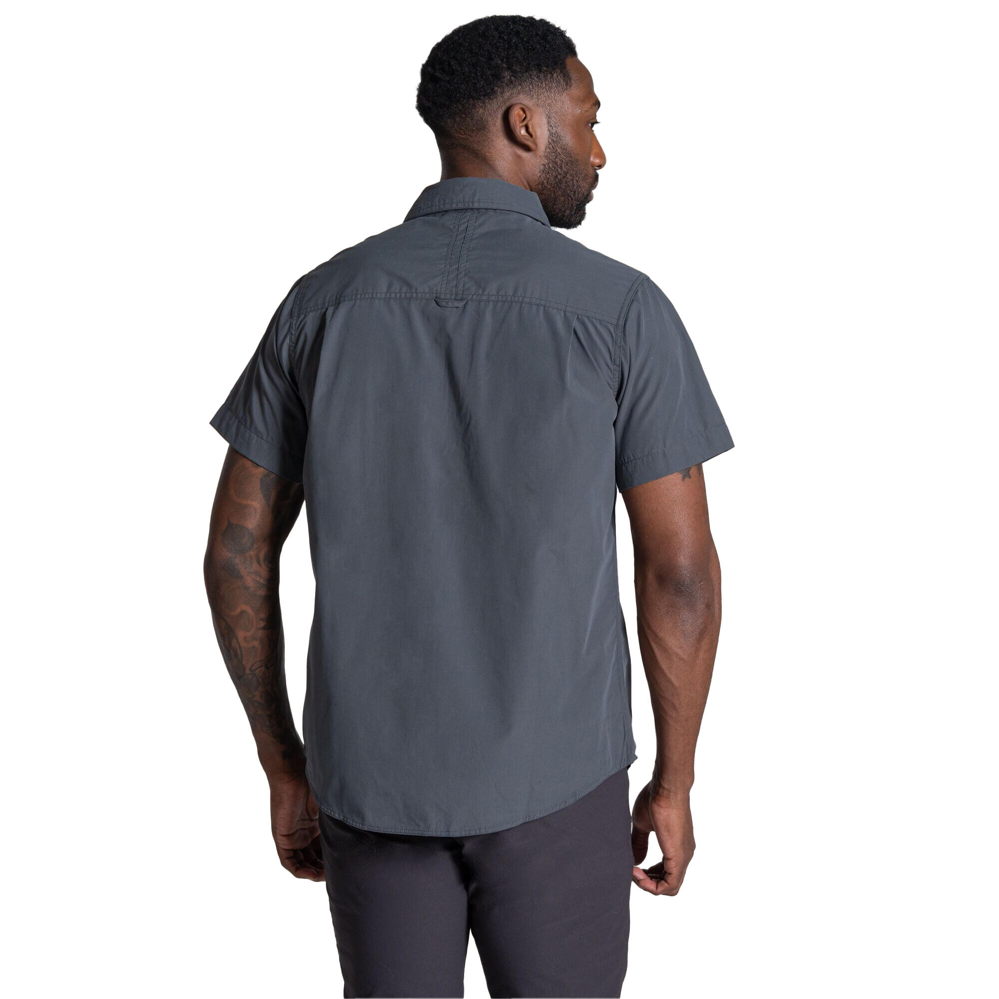 Camisa de manga curta Kiwi II para homem (Cinzento Escuro) 3/5