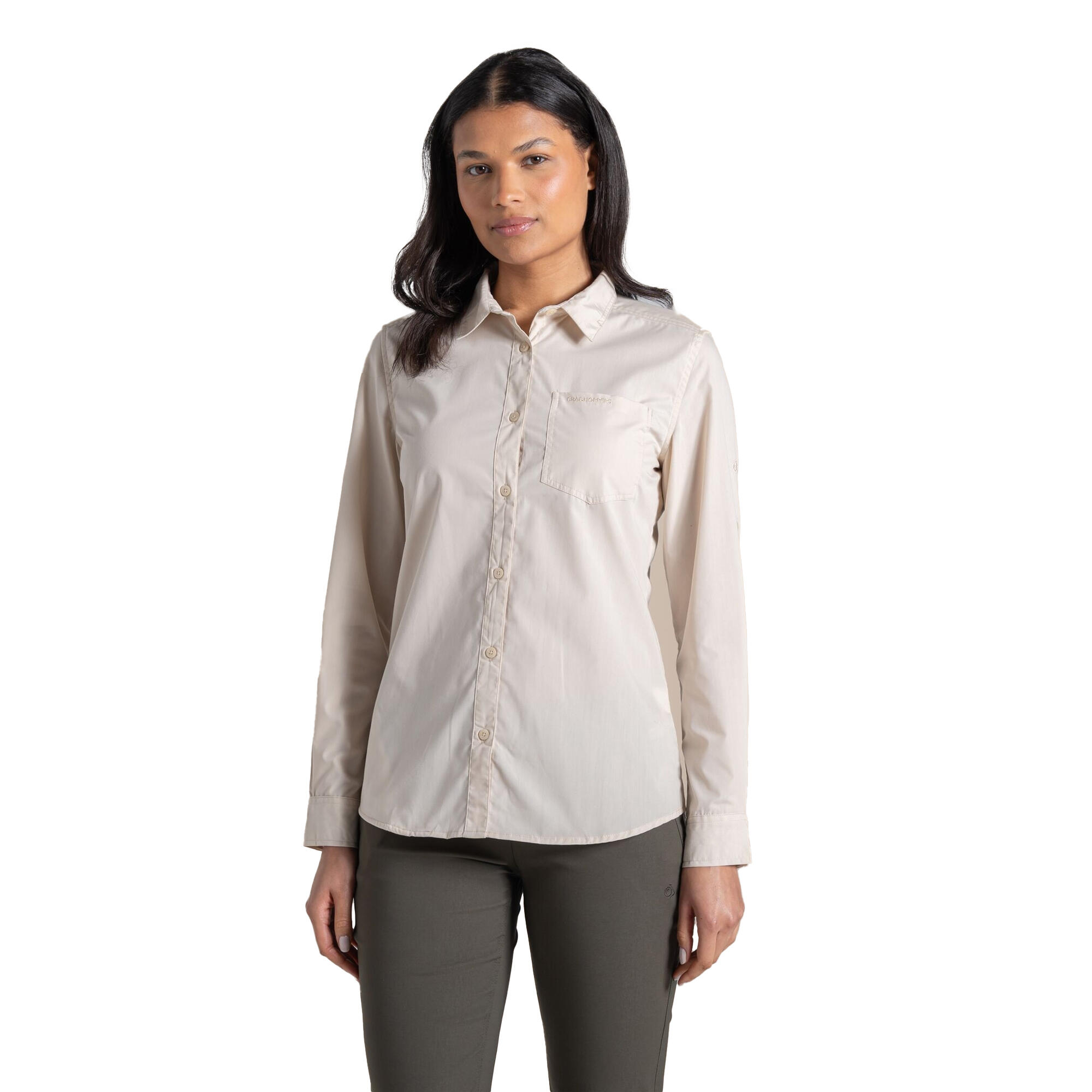 Dames Kiwi III Shirt Met Lange Mouwen (Steen) 2/5