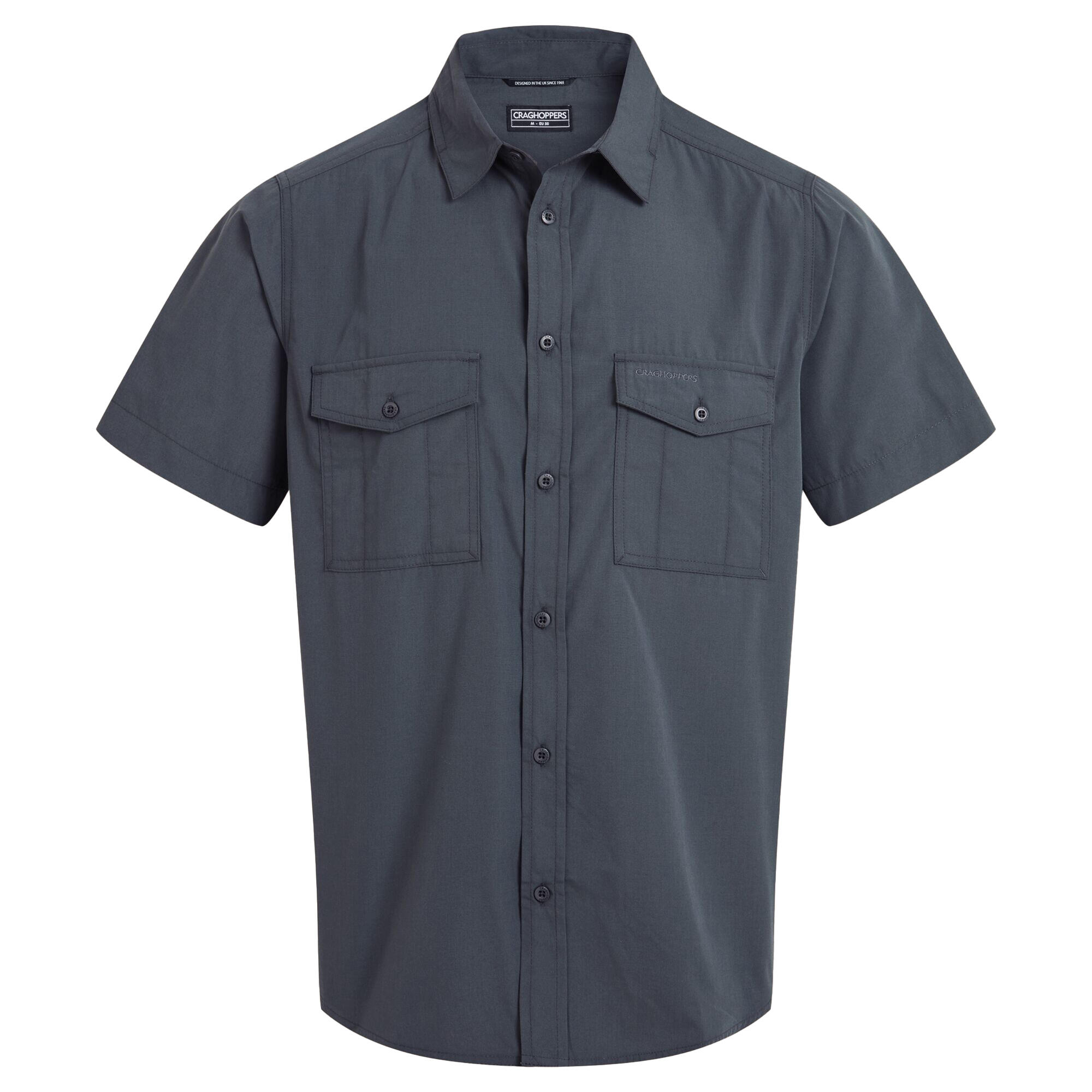 Camisa de manga curta Kiwi II para homem (Cinzento Escuro) 2/5
