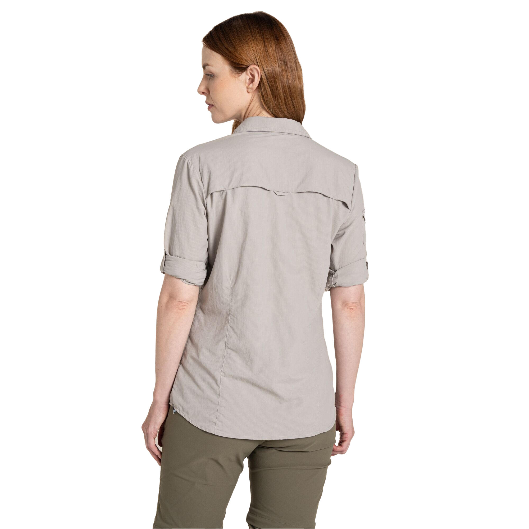 Dames Adventure III Nosilife Shirt Met Lange Mouwen (Zachte champignon) 3/5