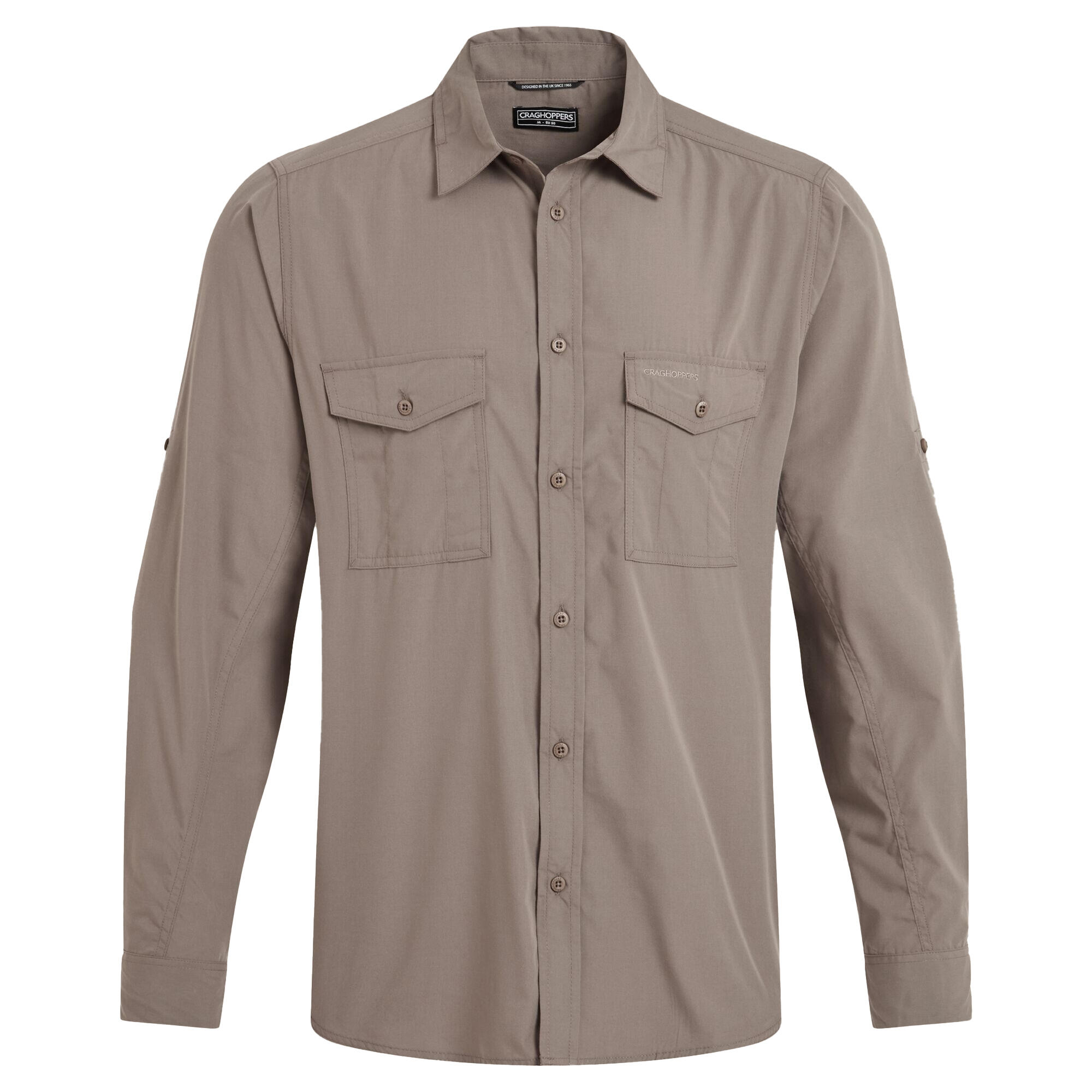 Camisa de manga comprida Kiwi II para homem (Pebble) 2/5