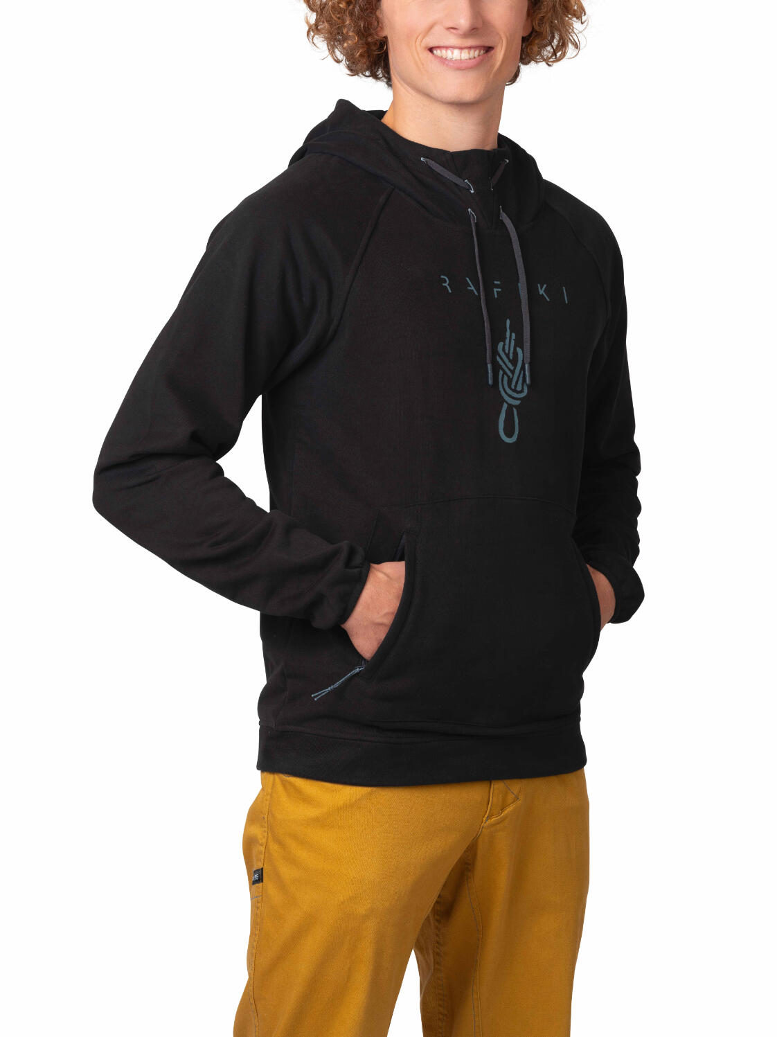 Felpa con cappuccio da uomo stile minimalista, dalla vestibilità casual Rafiki 4/6