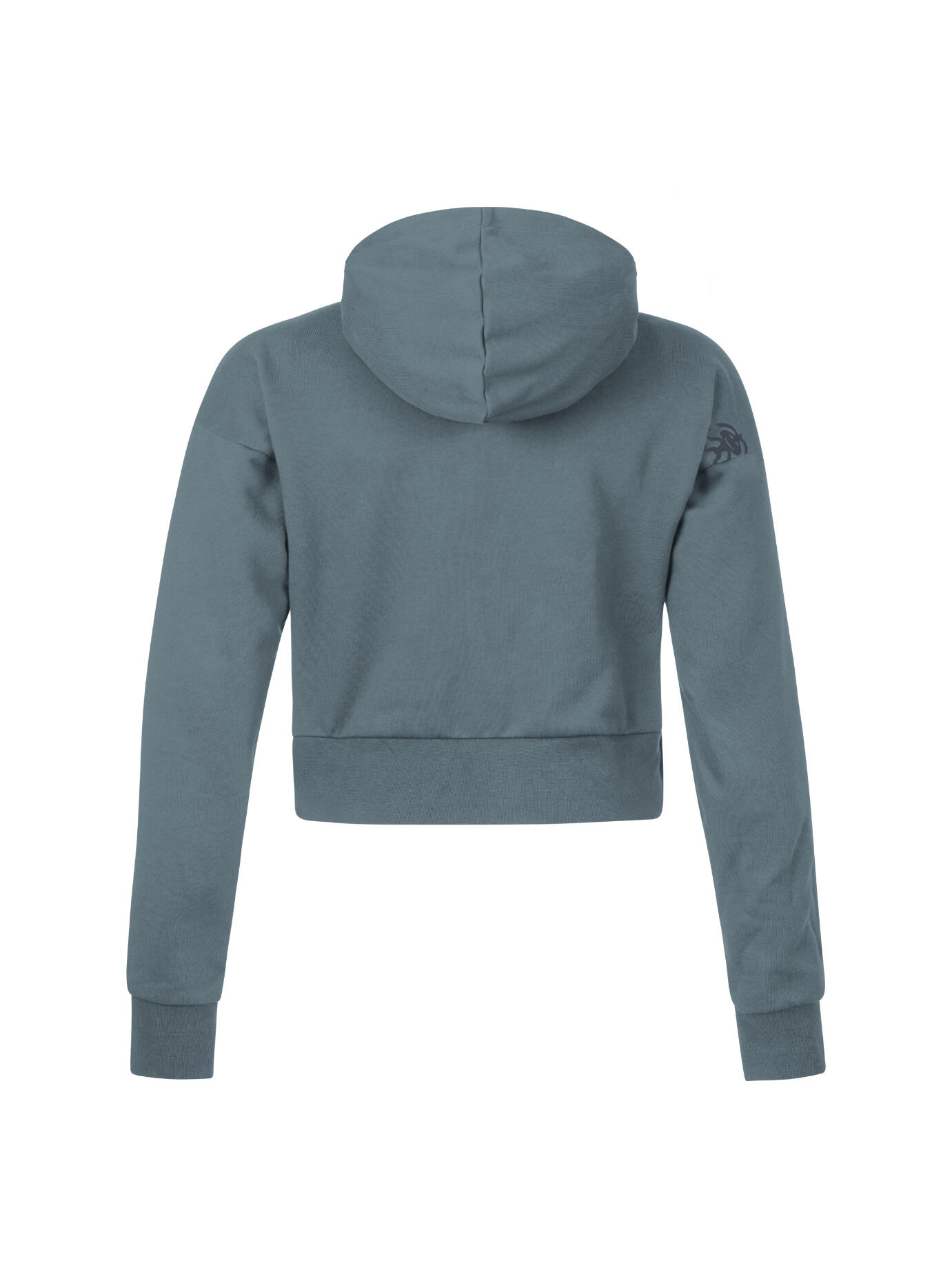 Sudadera orgánica de mujer con capucha ajustable RAFIKI gris 2/4
