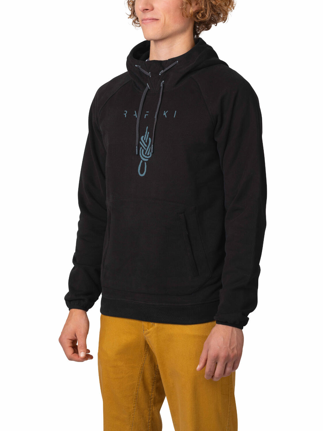 Felpa con cappuccio da uomo stile minimalista, dalla vestibilità casual Rafiki 3/6